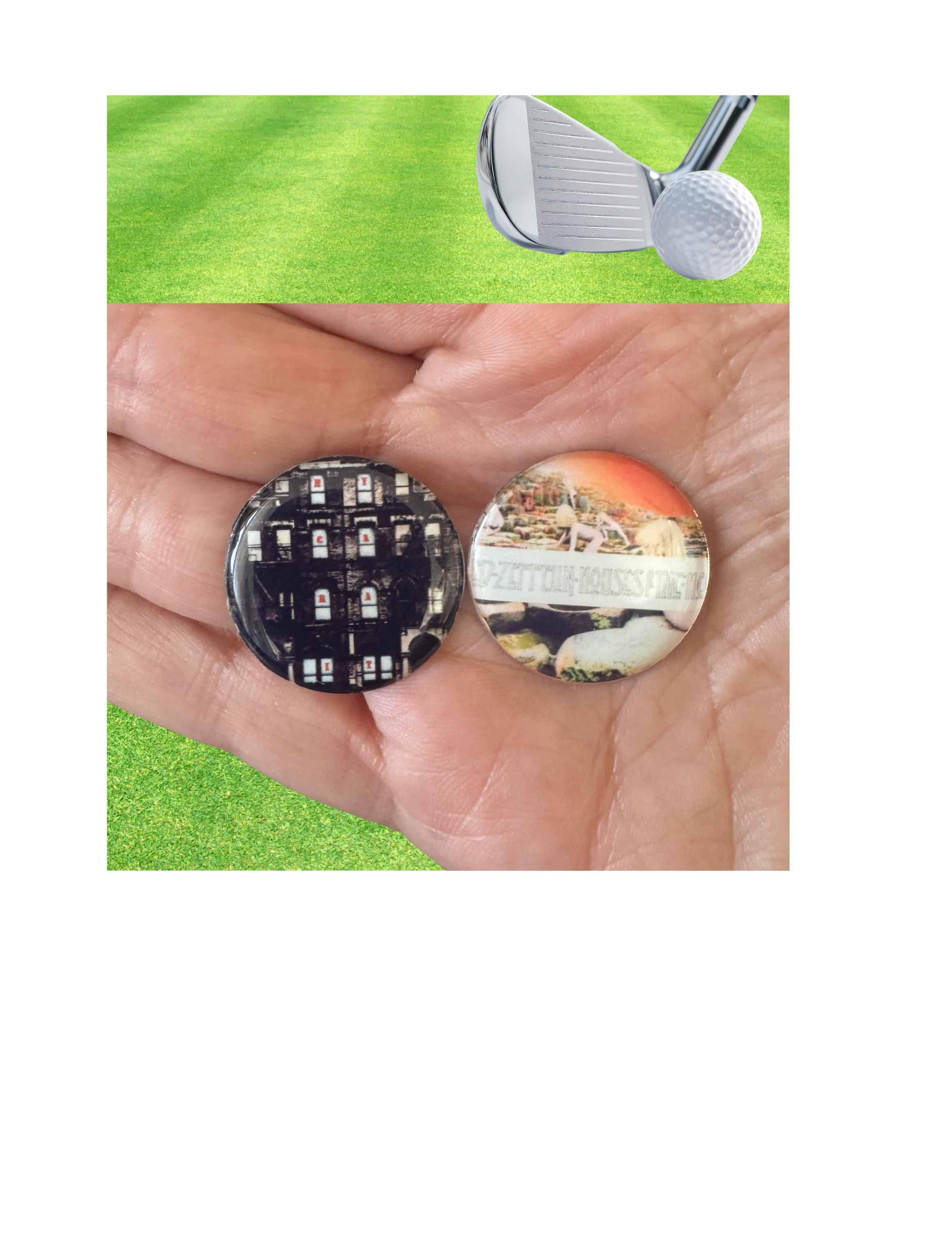 Led Zeppelin Golf Ball Marker Magnetic Golf Accessory Unique Music Fan and Golfer Gift
