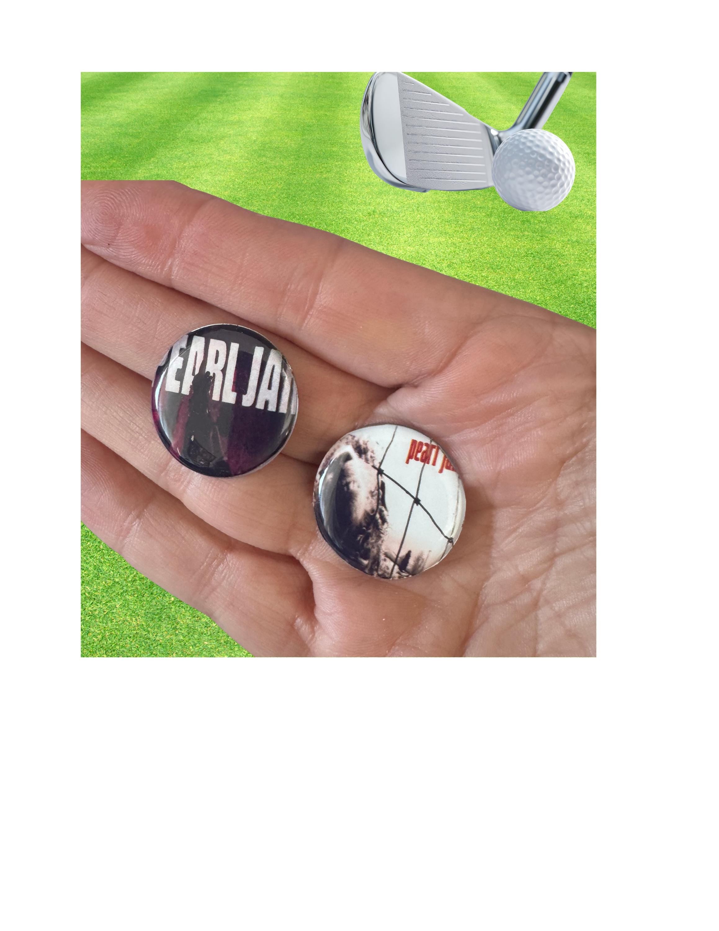 Pearl Jam Golf Ball Marker Magnetic Golf Accessory Unique Music Fan and Golfer Gift