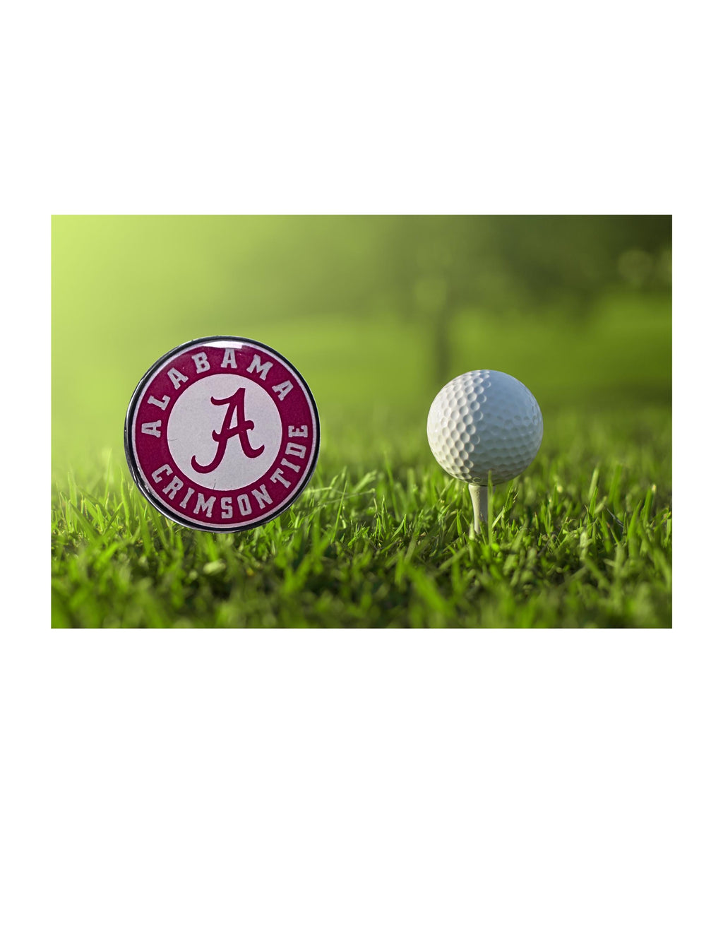 Alabama Crimson Tide-Inspired Magnetic Golf Ball Marker | Handmade Golf Gift for Alabama Football Fans&nbsp;