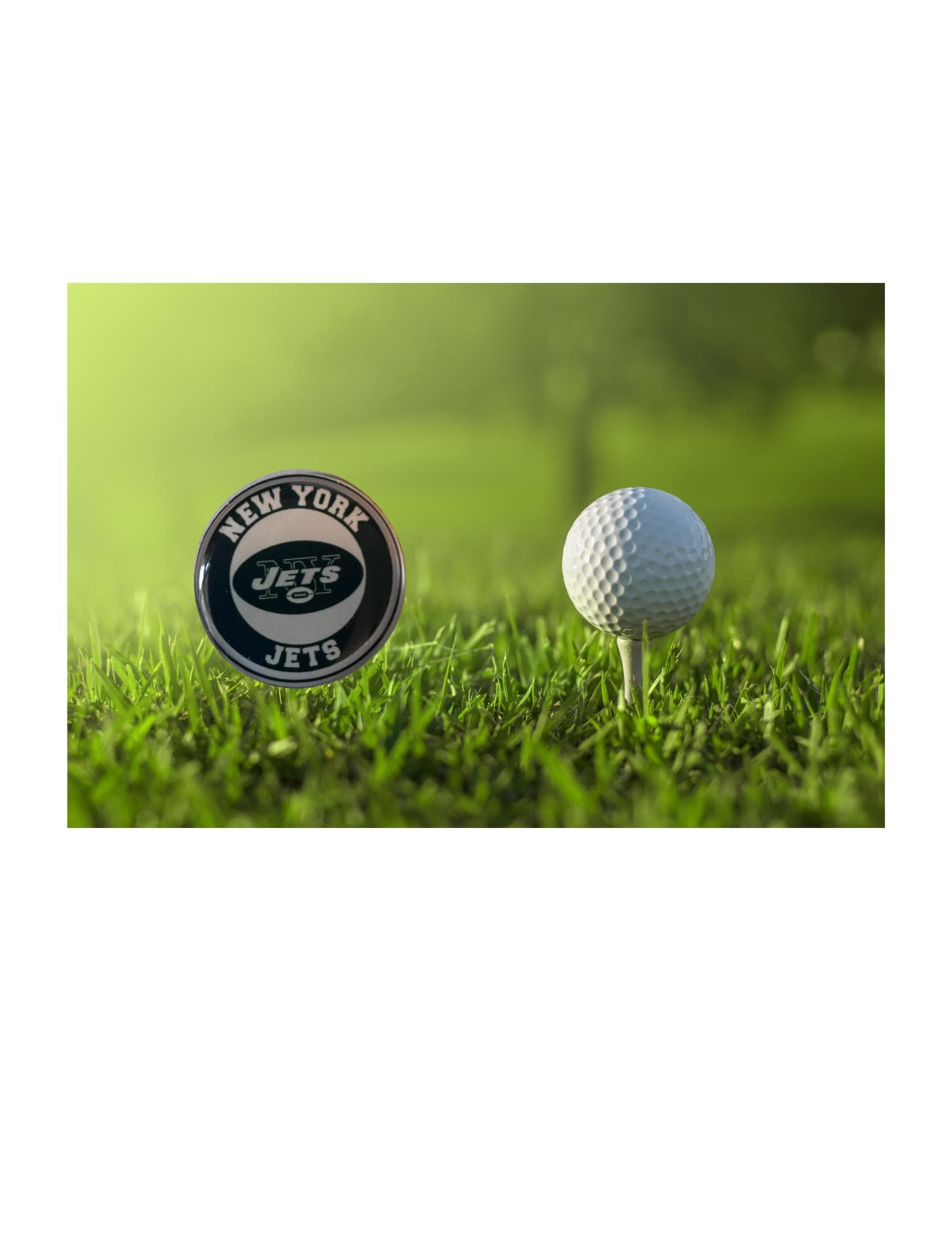 New York Jets Golf Ball Marker, Magnetic Accessory, Football Fan Golfer Gift