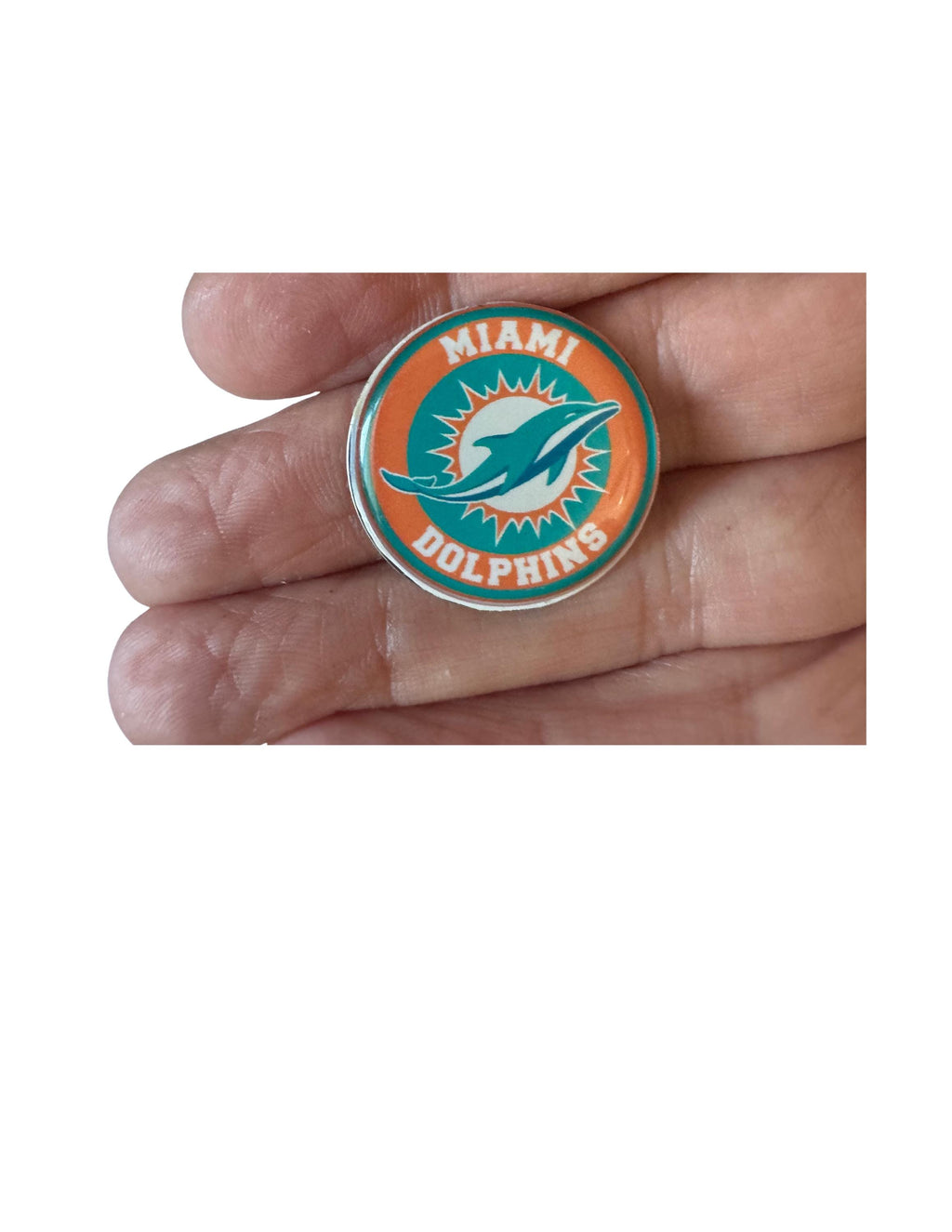 Miami Dolphins Golf Ball Marker, Magnetic Accessory, Football Fan Golfer Gift
