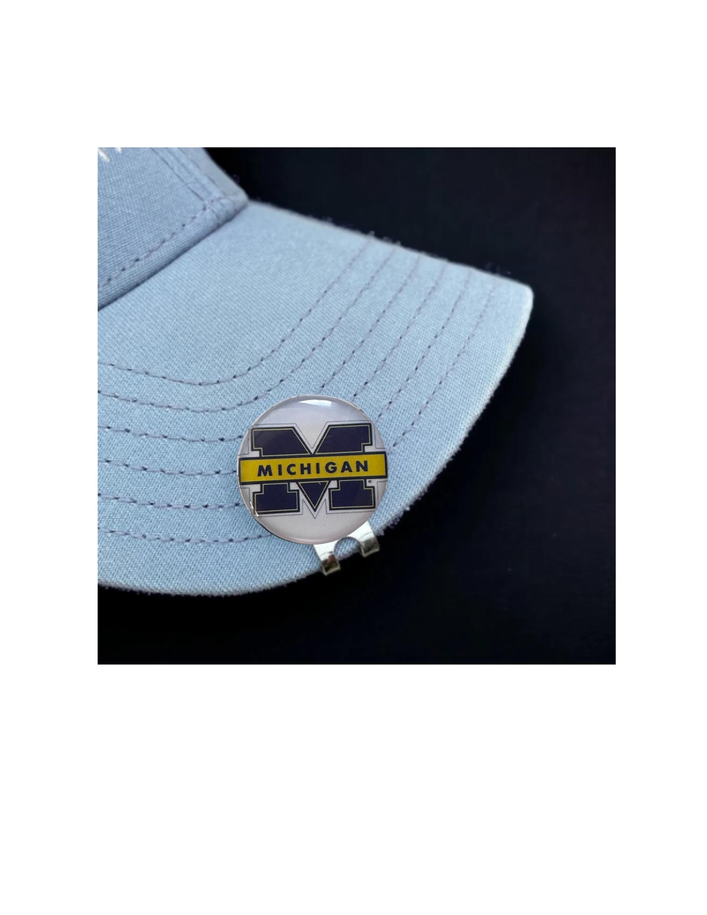 Michigan State Wolverines Golf Ball Marker, Magnetic Accessory, Football Fan Golfer Gift