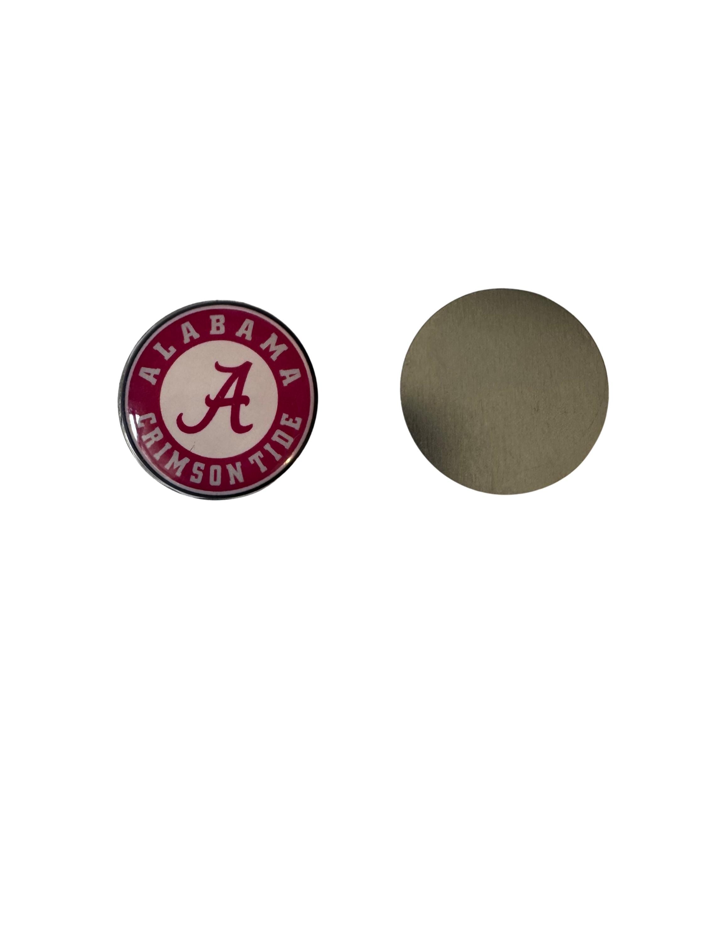 Alabama Crimson Tide Golf Ball Marker, Magnetic Accessory, Football Fan Golfer Gift