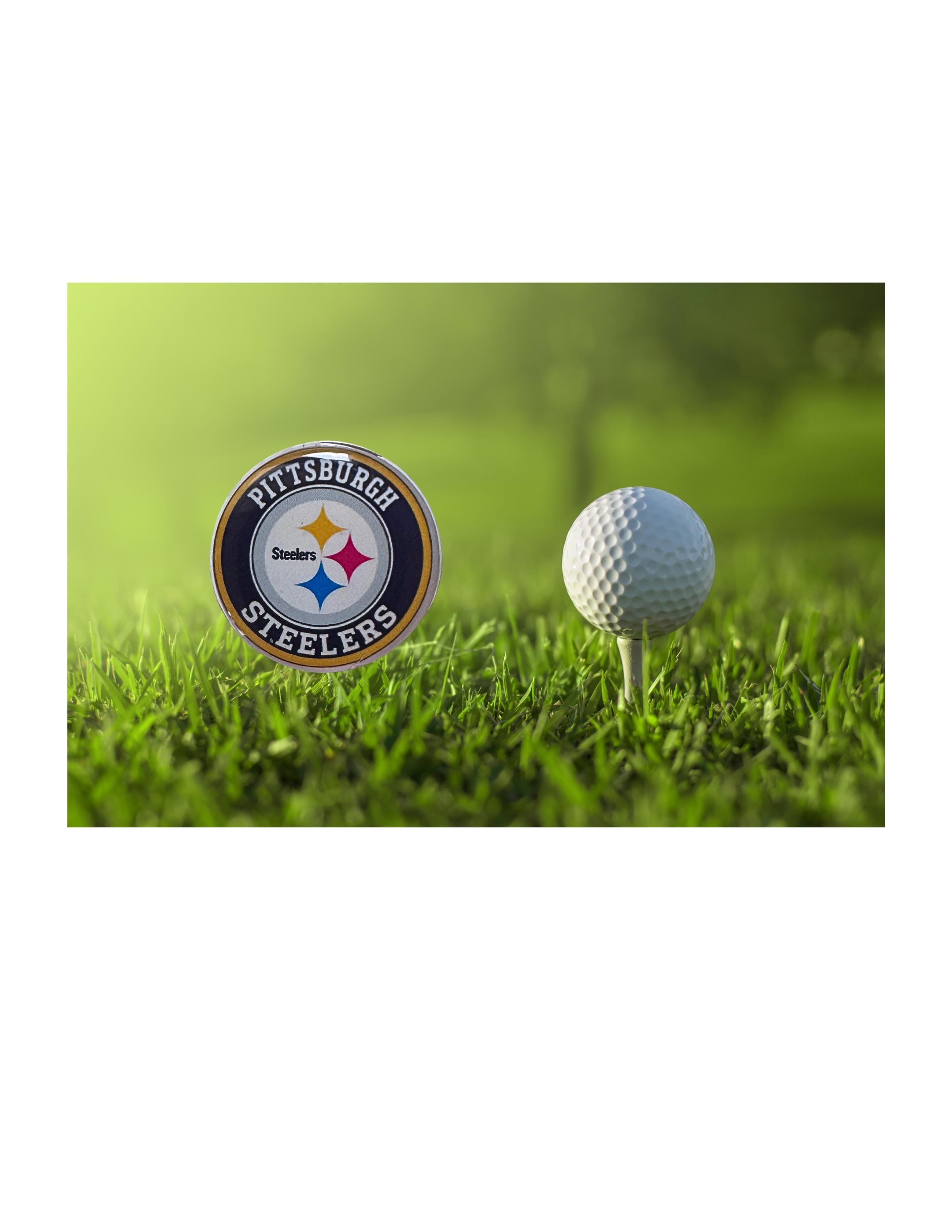 Pittsburgh Steelers Golf Ball Marker, Magnetic Accessory, Football Fan Golfer Gift