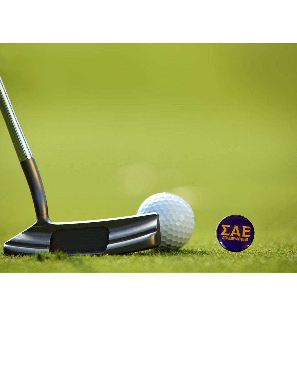Sigma Alpha Epsilon ΣΑΕ Golf Ball Marker Magnetic Golf Accessory Unique Fraternity Gift