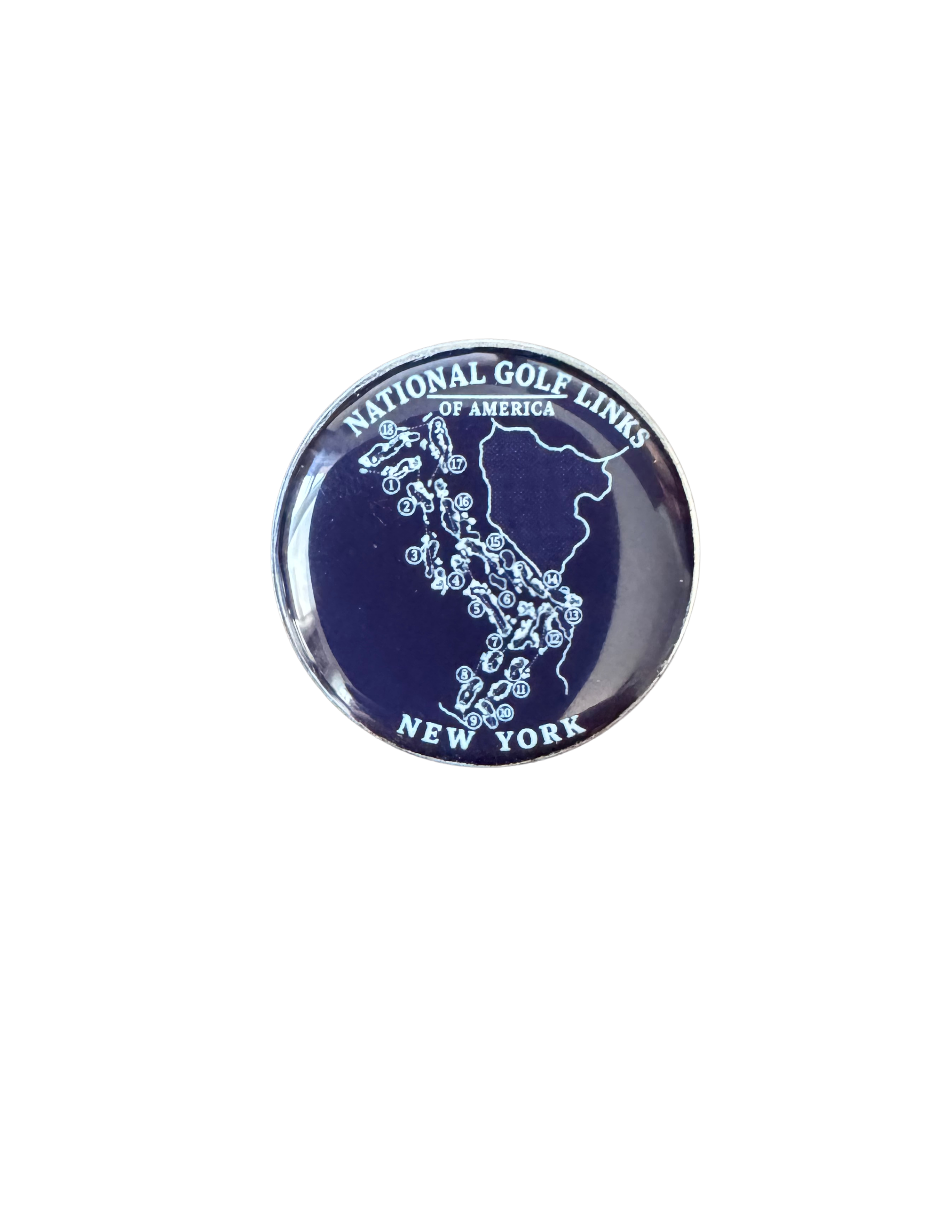 National Golf Links of America Golf Ball Marker – New York | Magnetic Golf Marker | Historic Course Map | Golf Gift | Bucket List Course