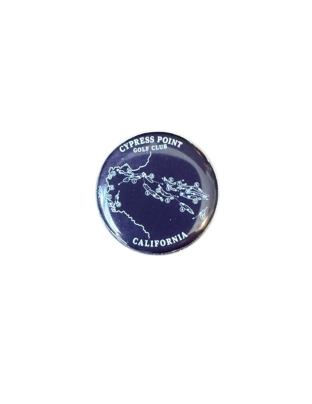 Cypress Point Golf Club Golf Ball Marker – California | Magnetic Golf Marker | Legendary Course Map | Golf Gift | Pebble Beach
