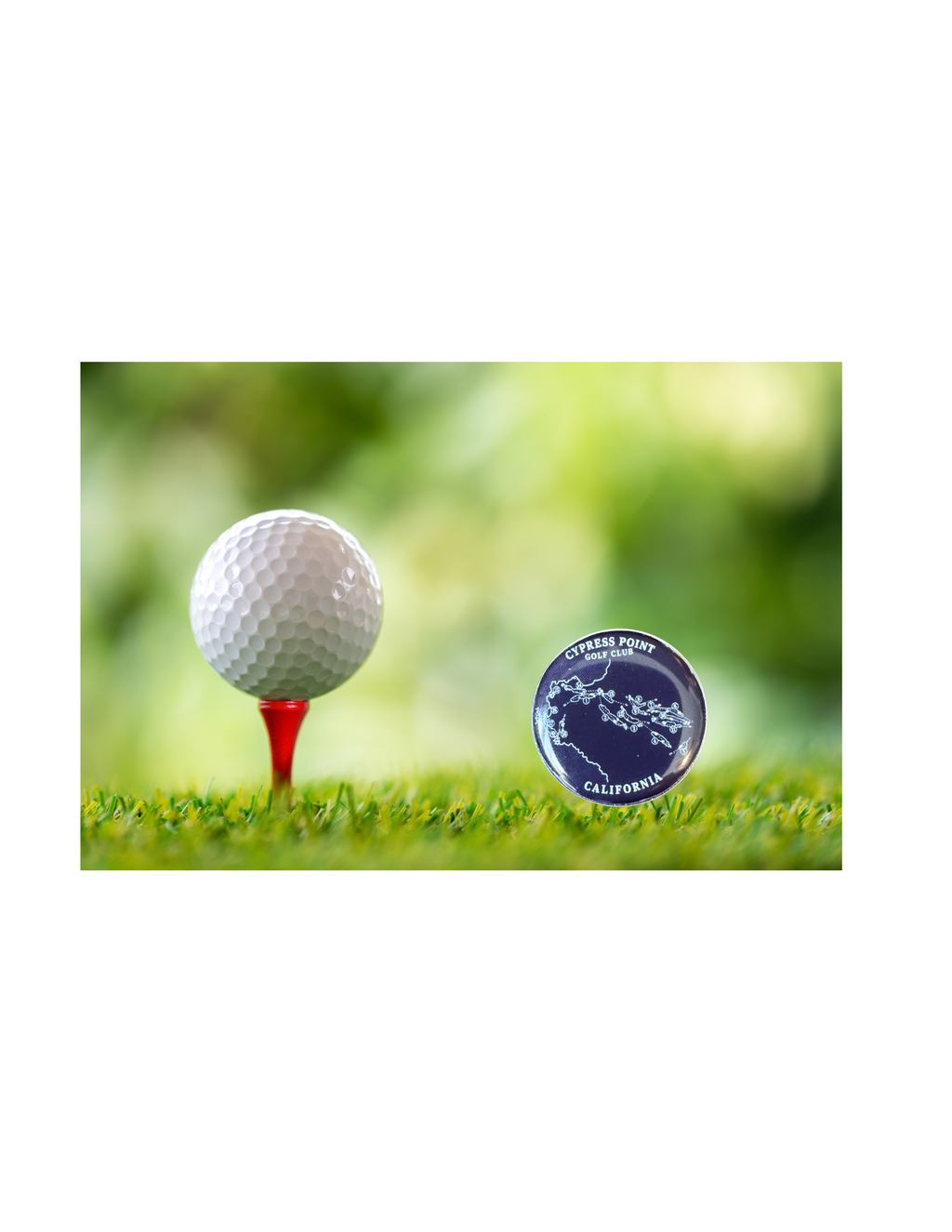 Cypress Point Golf Club Golf Ball Marker – California | Magnetic Golf Marker | Legendary Course Map | Golf Gift | Pebble Beach