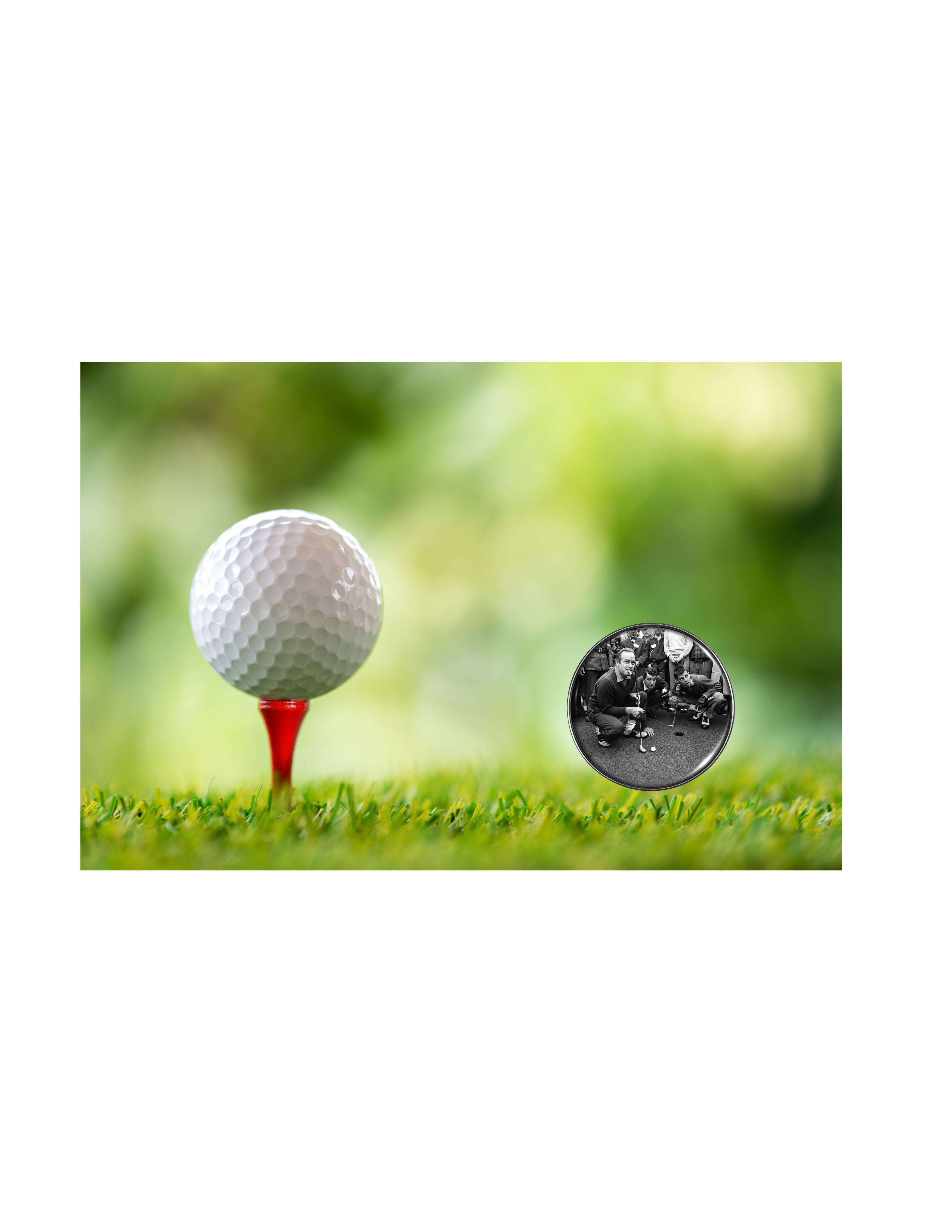 Vintage Photo Bob Hope, Dean Martin & Jerry Lewis Magnetic Golf Ball Marker, Classic Hollywood Golf Gift