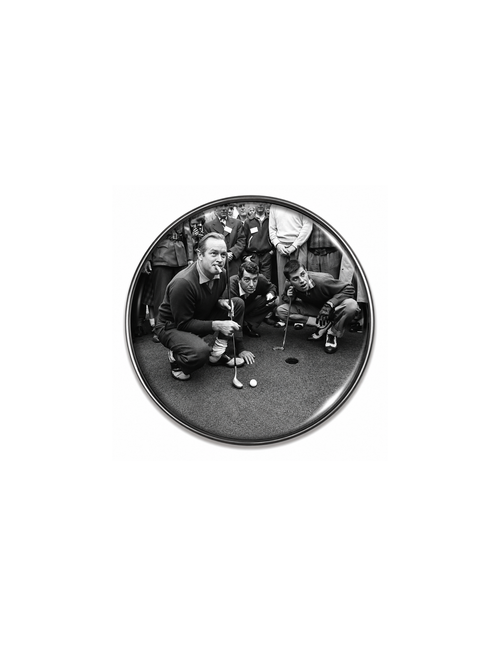 Vintage Photo Bob Hope, Dean Martin & Jerry Lewis Magnetic Golf Ball Marker, Classic Hollywood Golf Gift