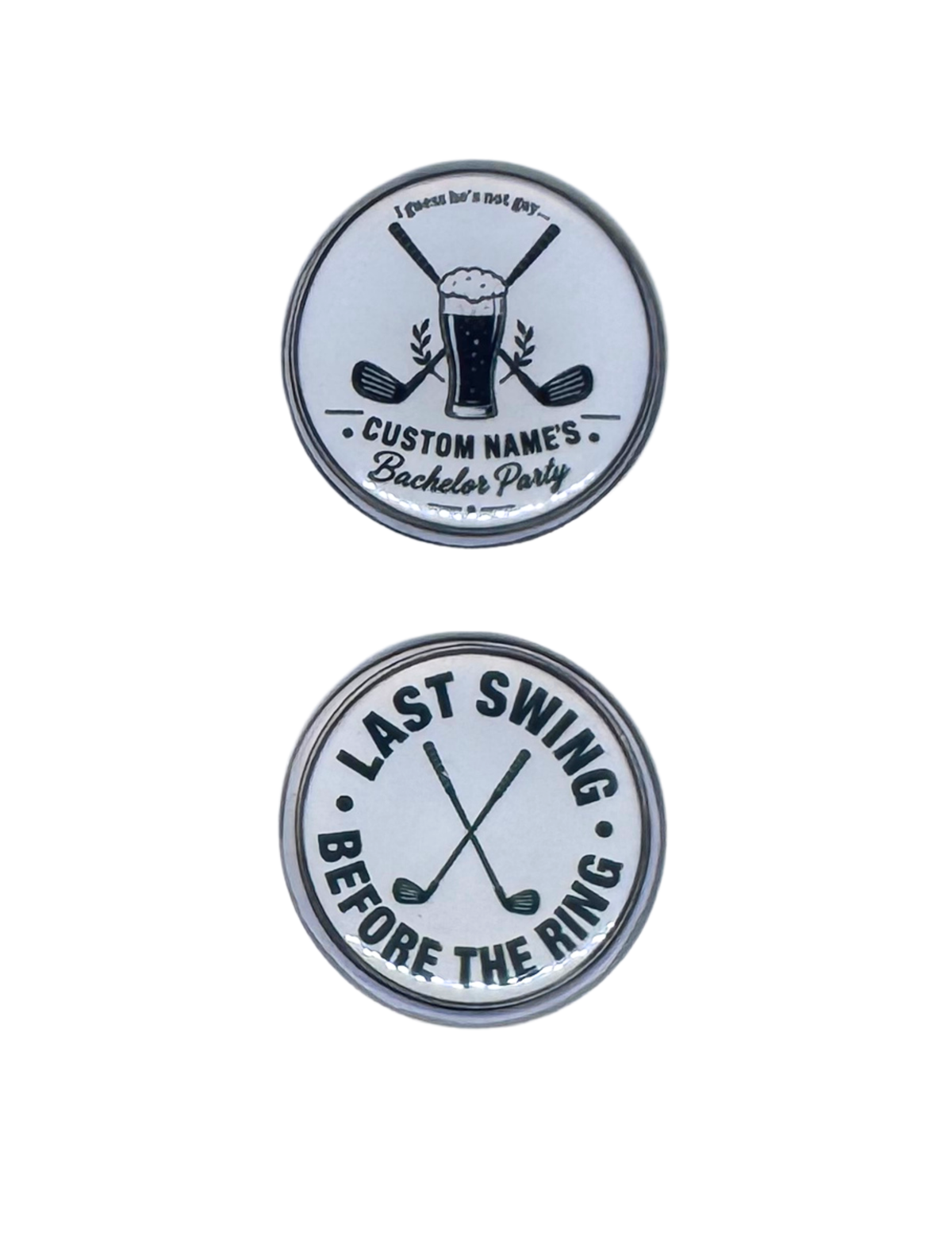 Custom Bachelor Party Golf Ball Markers