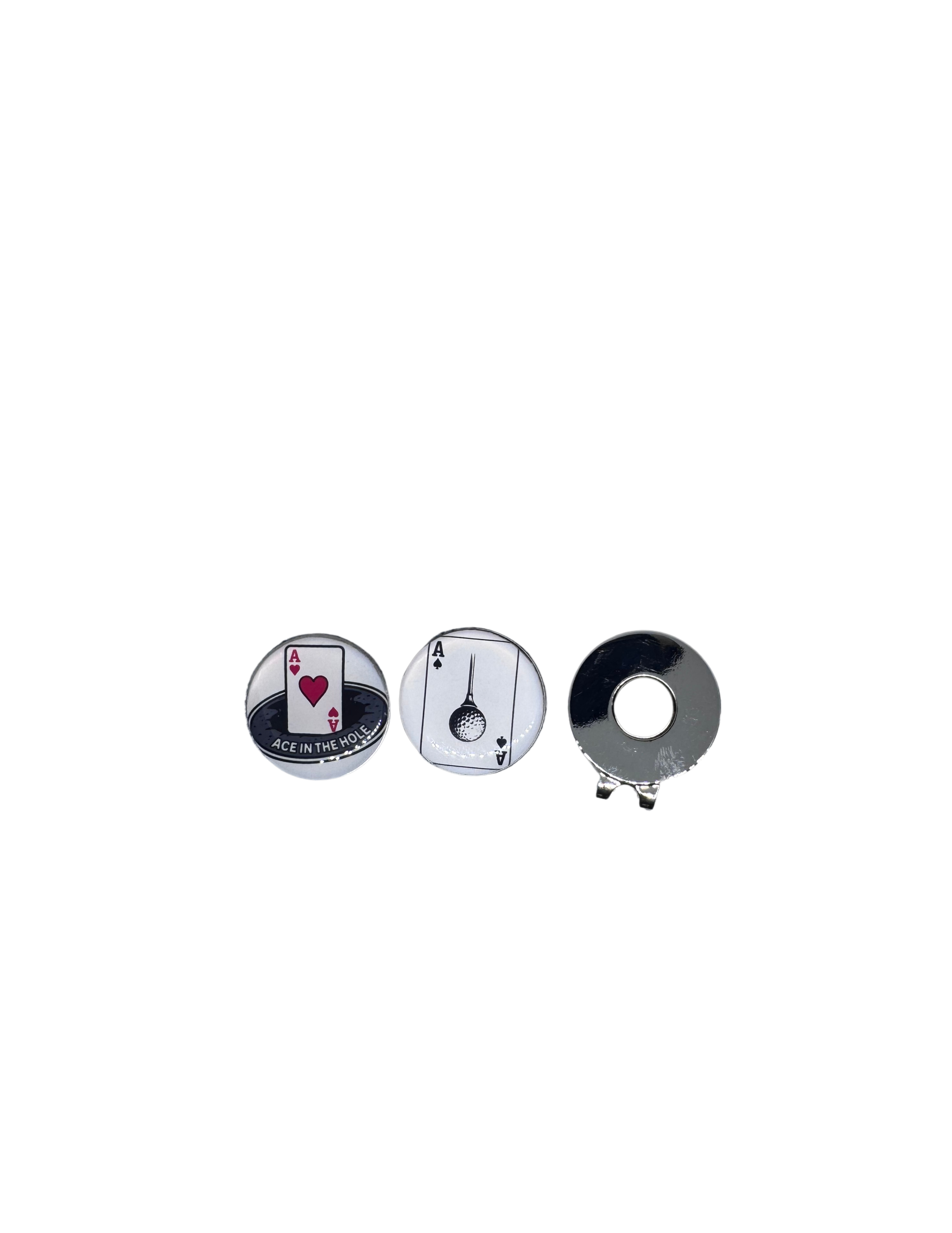 Lucky Ace Magnetic Golf Ball Markers, Poker Fan Golf Gift