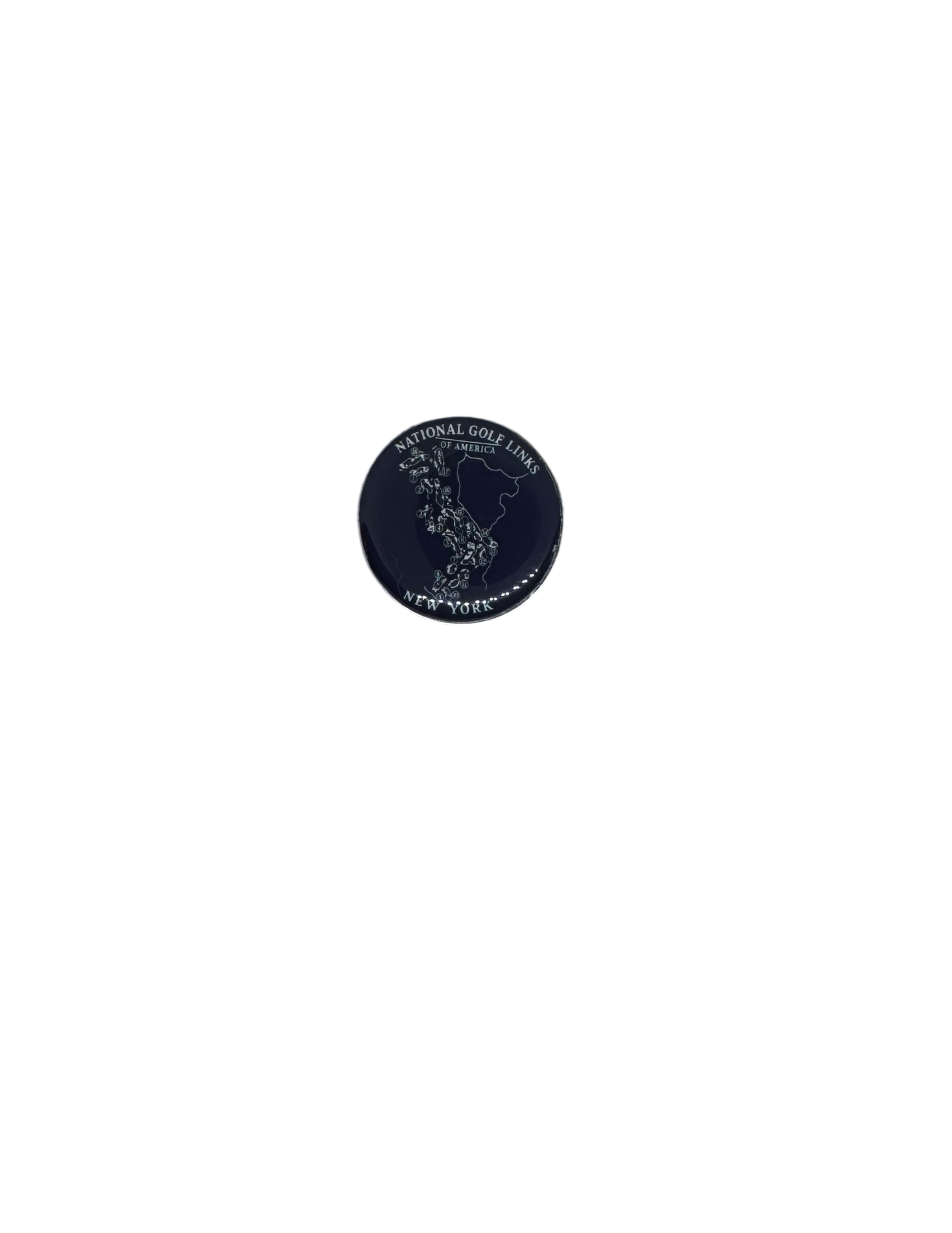 National Golf Links of America Magnetic Golf Ball Marker, Historic New York Course Map, Bucket List Course