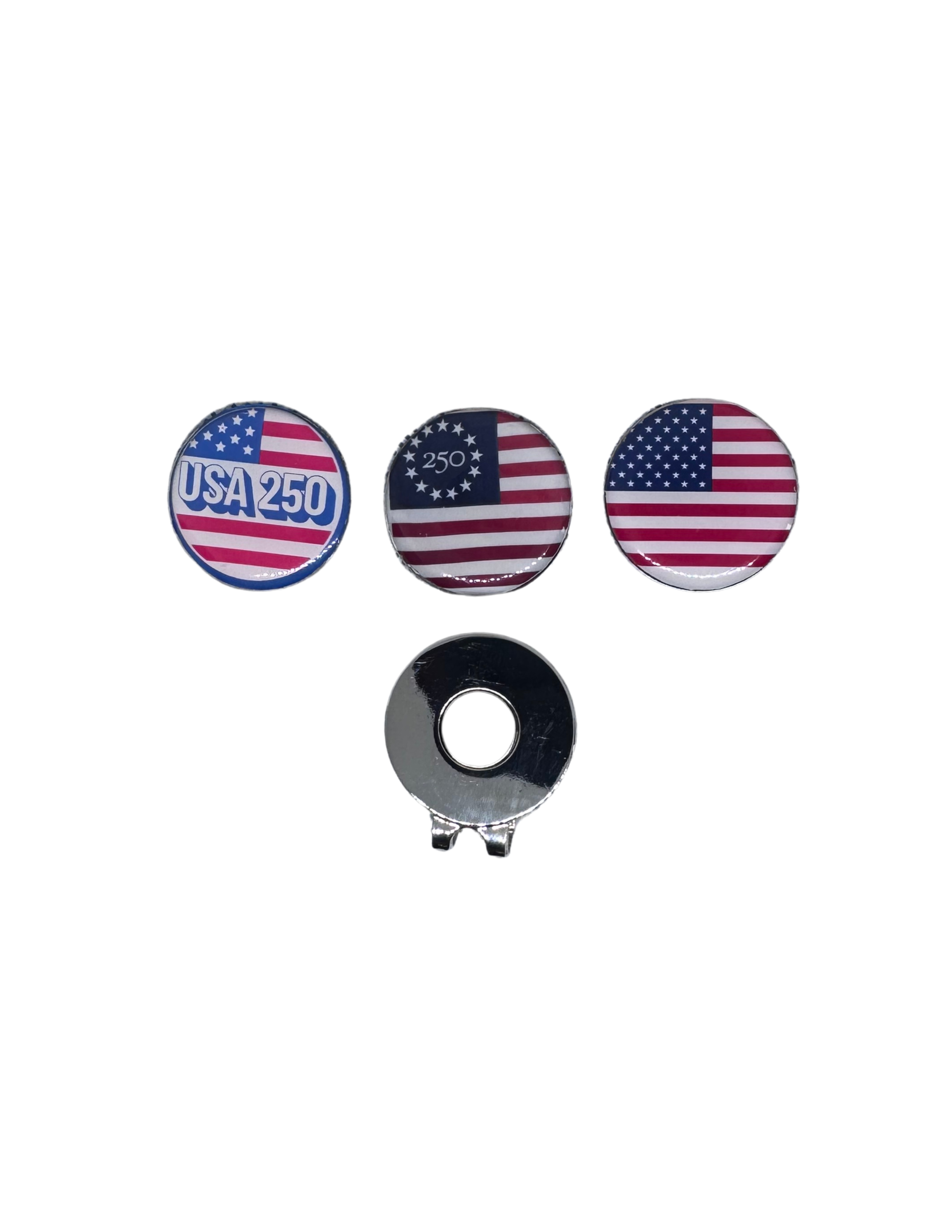 USA 250th Anniversary Magnetic Golf Ball Markers, Patriotic Golf Gift