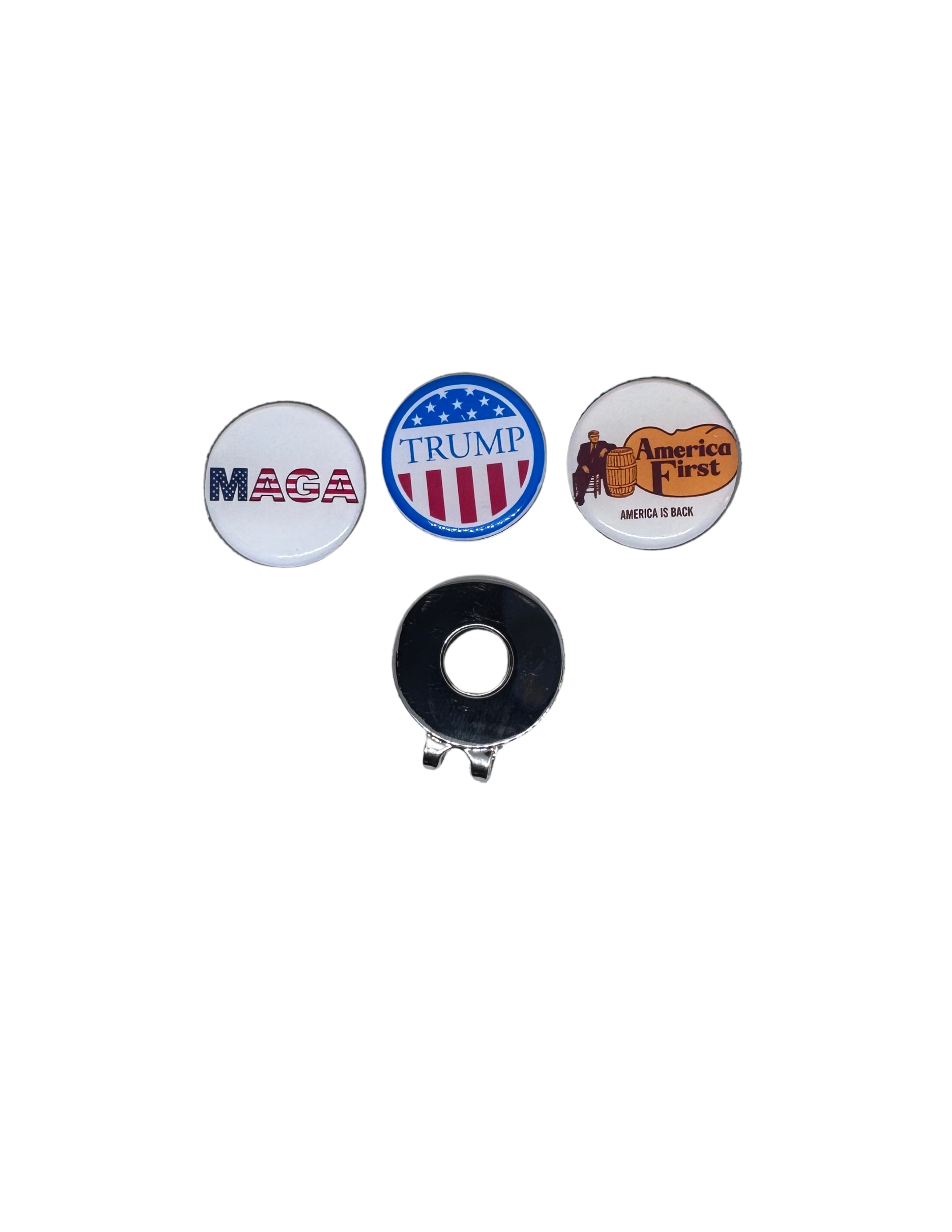 Patriotic-Inspired Magnetic Golf Ball Markers, USA Golf Gift