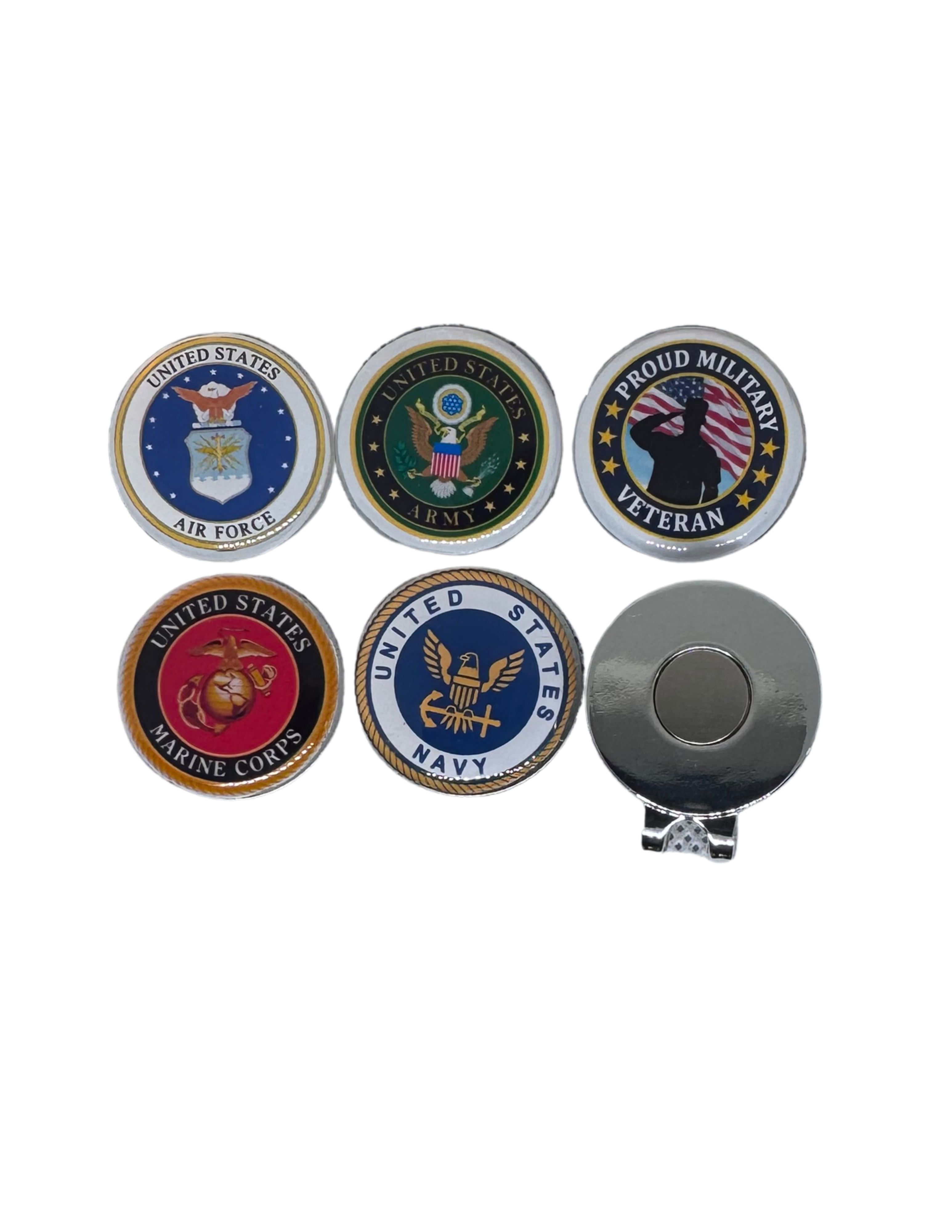 Military-Inspired Magnetic Golf Ball Marker – Golf Gift for Service Members & Veterans
