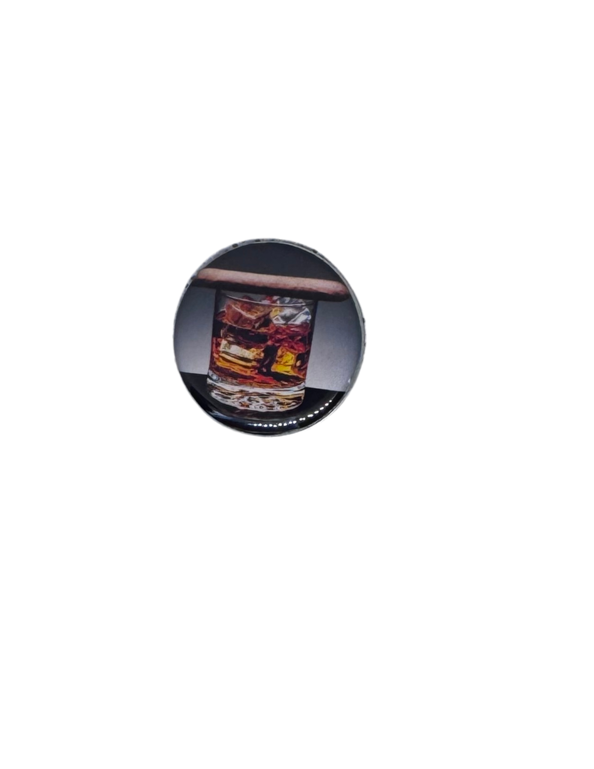 Bourbon and Cigars Magnetic Golf Ball Markers, Golf Gift for Whiskey and Cigar Enthusiasts