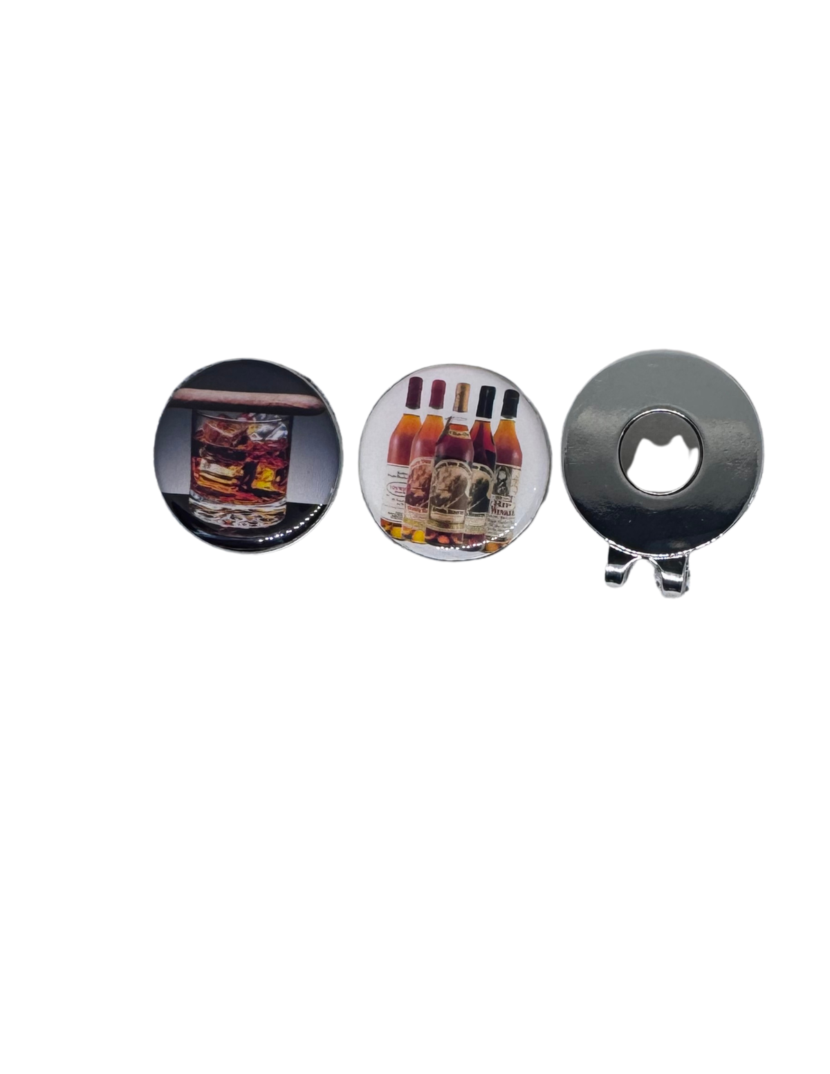 Bourbon and Cigars Magnetic Golf Ball Markers, Golf Gift for Whiskey and Cigar Enthusiasts