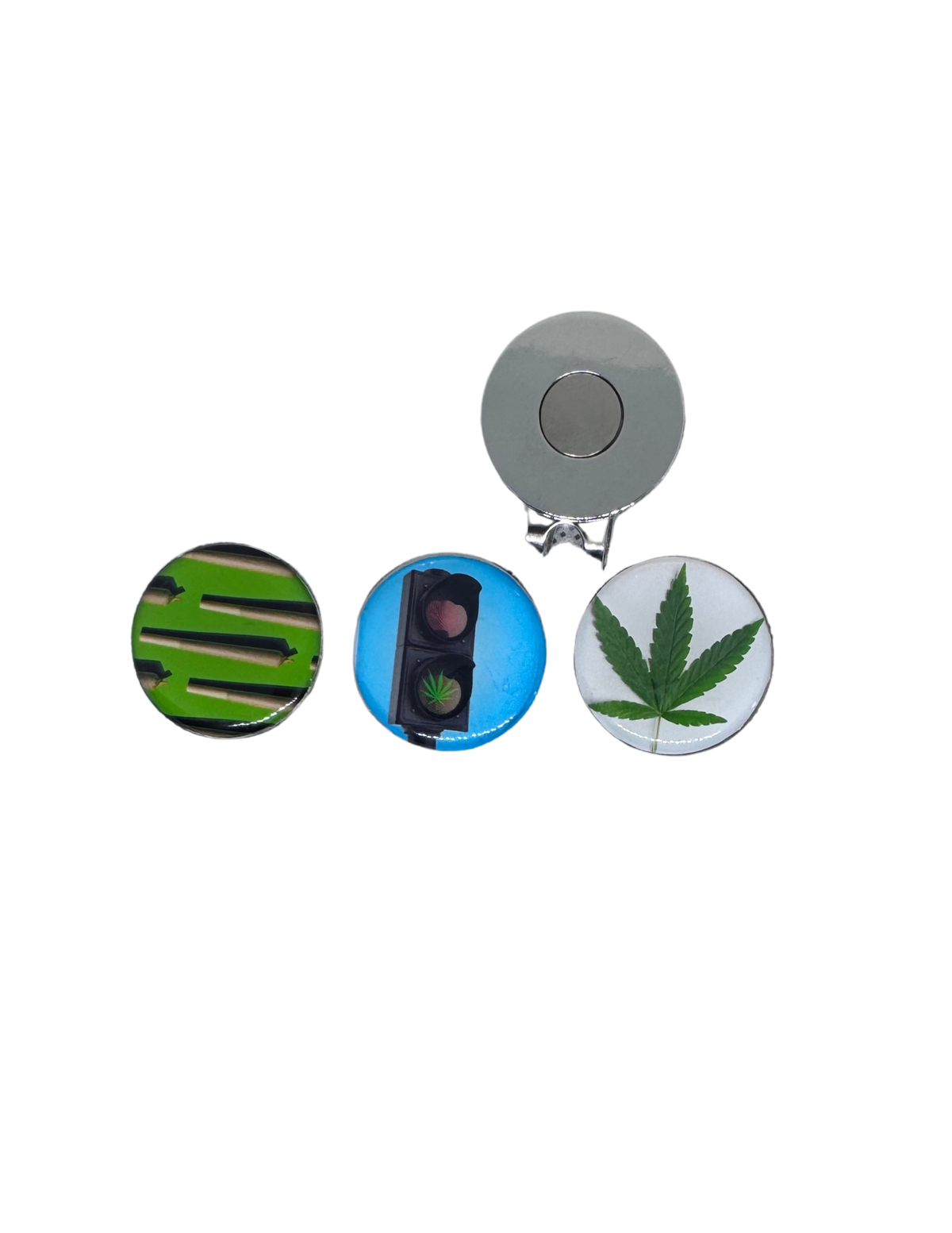 Leaf Design Magnetic Golf Ball Markers, Golf Gift for Plant Lovers