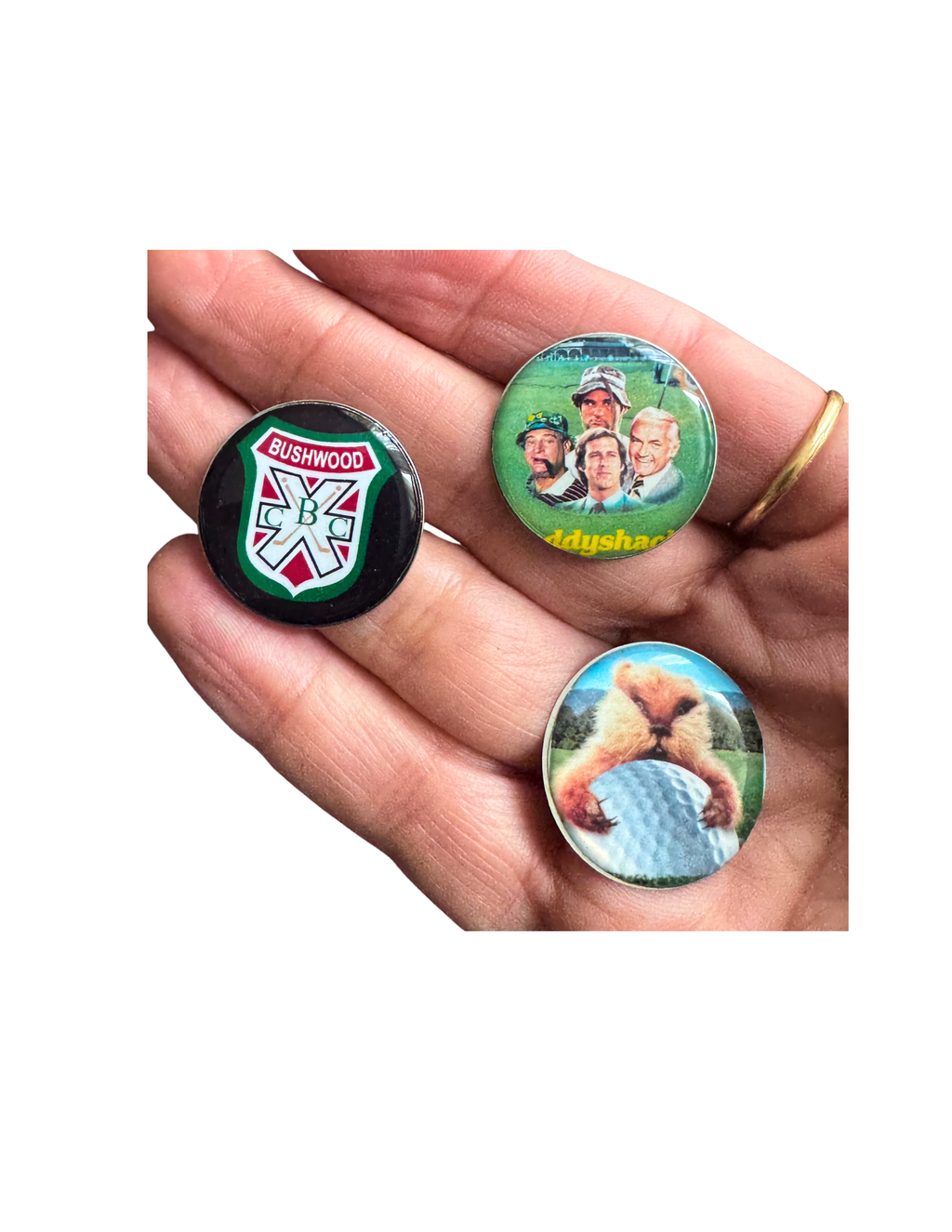 Caddy Shack Fan Golf Ball Markers, Magnetic for Hat Clip