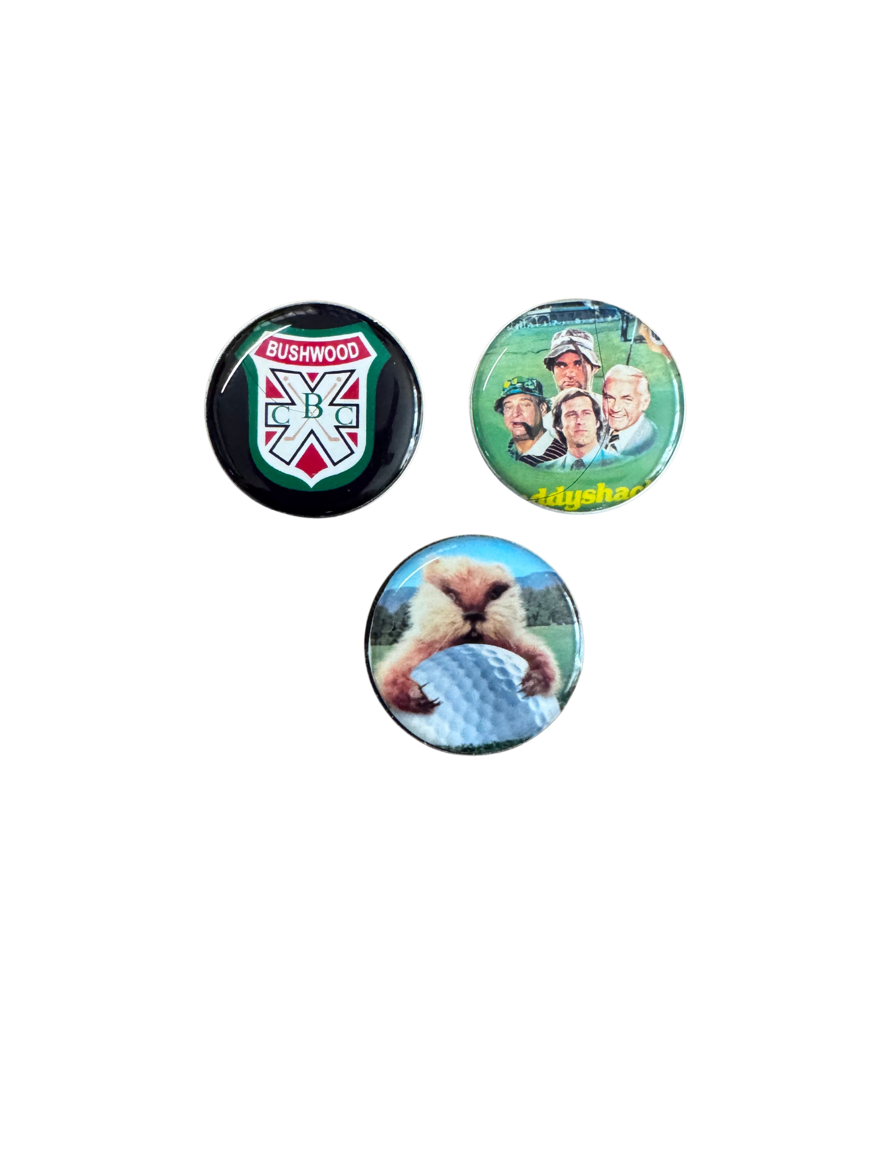 Caddy Shack Fan Golf Ball Markers, Magnetic for Hat Clip