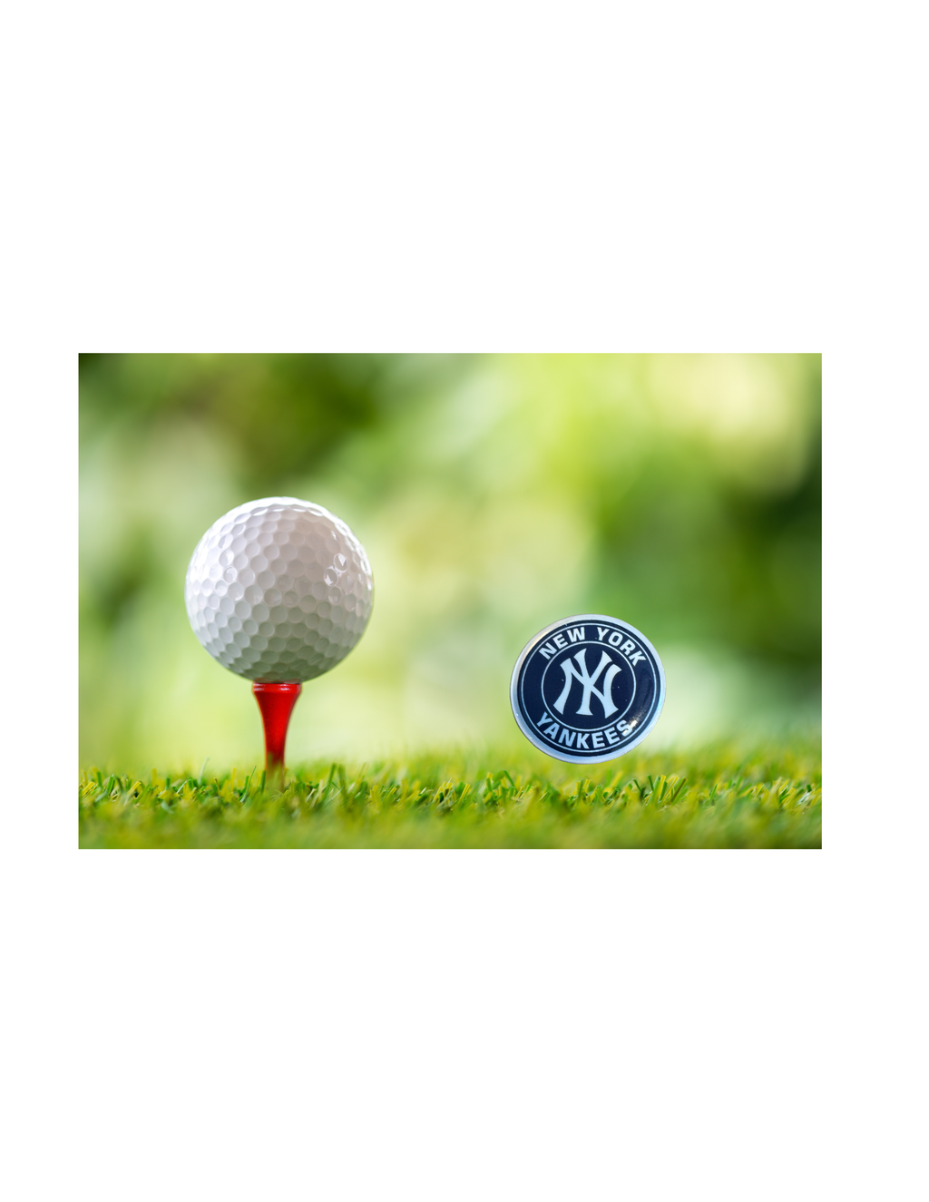 New York Yankees-Inspired Magnetic Golf Ball Marker | Handmade Golf Gift for Yankees Baseball Fans