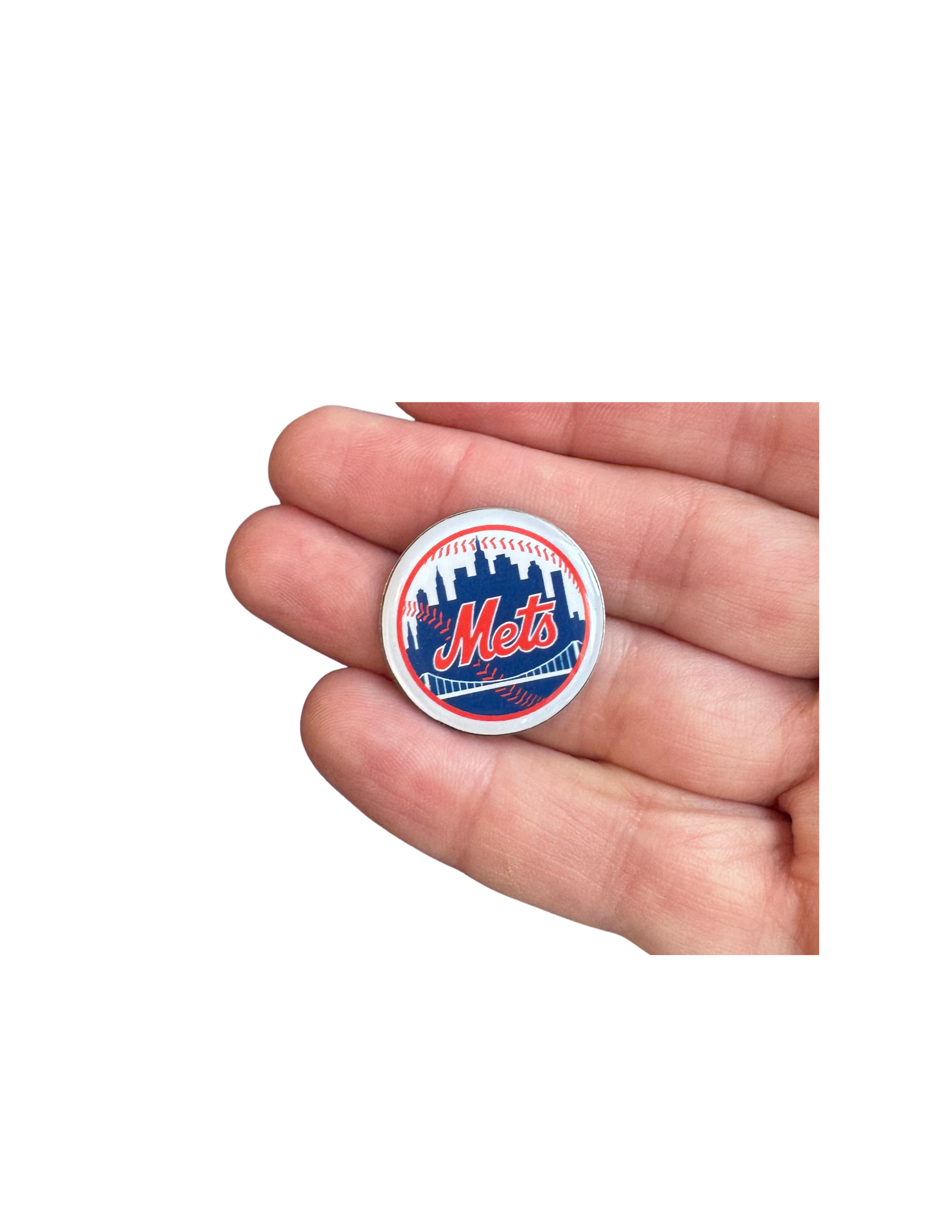 New York Mets-Inspired Magnetic Golf Ball Marker | Handmade Golf Gift for Mets Baseball Fans