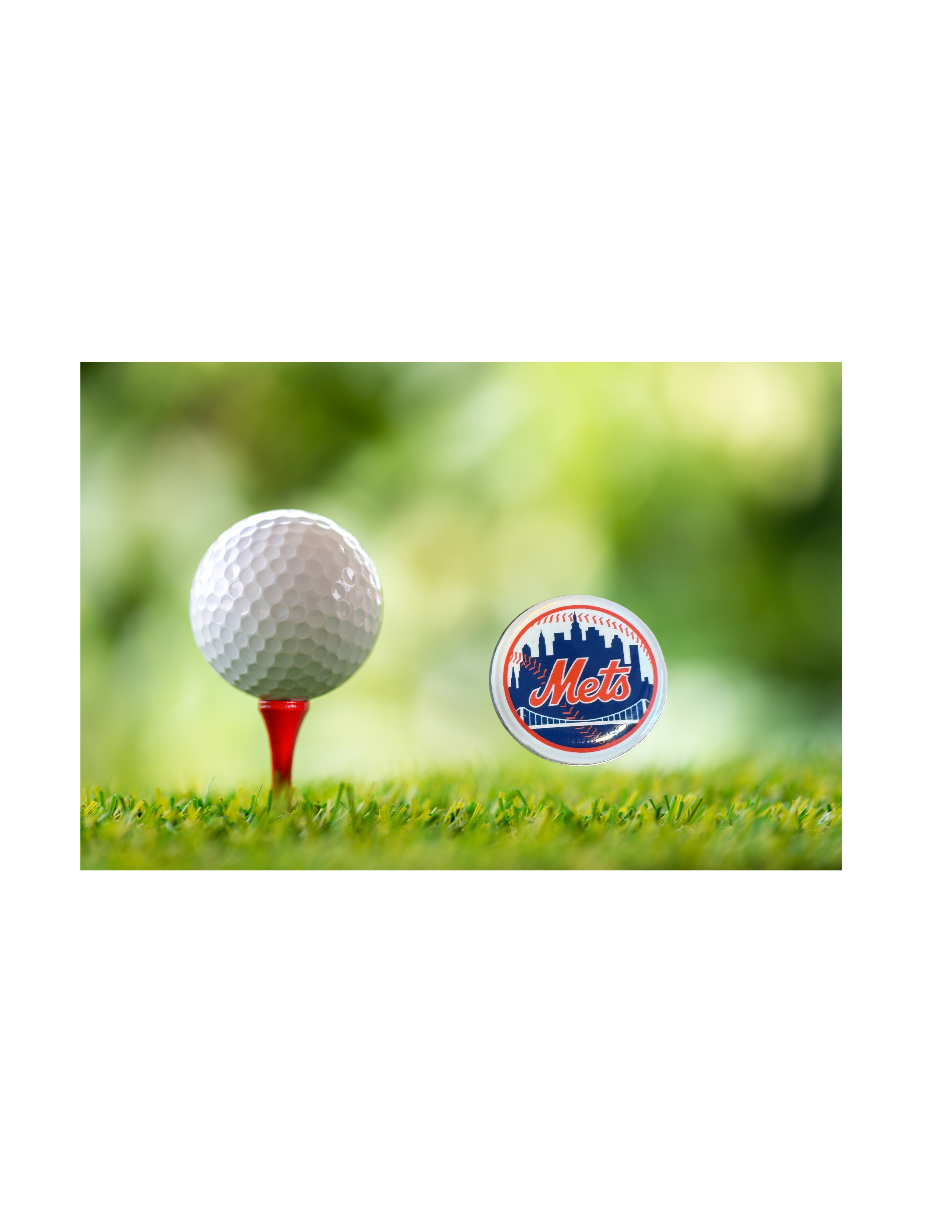 New York Mets-Inspired Magnetic Golf Ball Marker | Handmade Golf Gift for Mets Baseball Fans