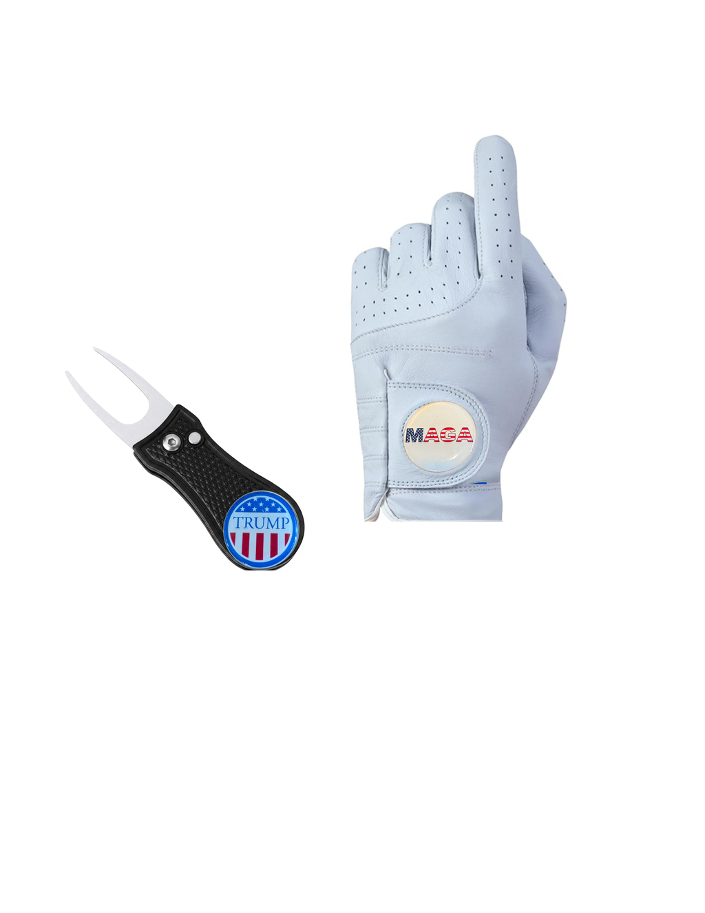 Patriotic-Inspired Magnetic Golf Ball Marker – Handmade Golf Gift for Patriotic Golfers