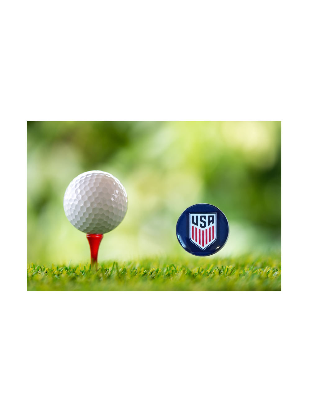 USA Soccer Team-Inspired Magnetic Golf Ball Marker | Handmade Golf Gift for Soccer Fans