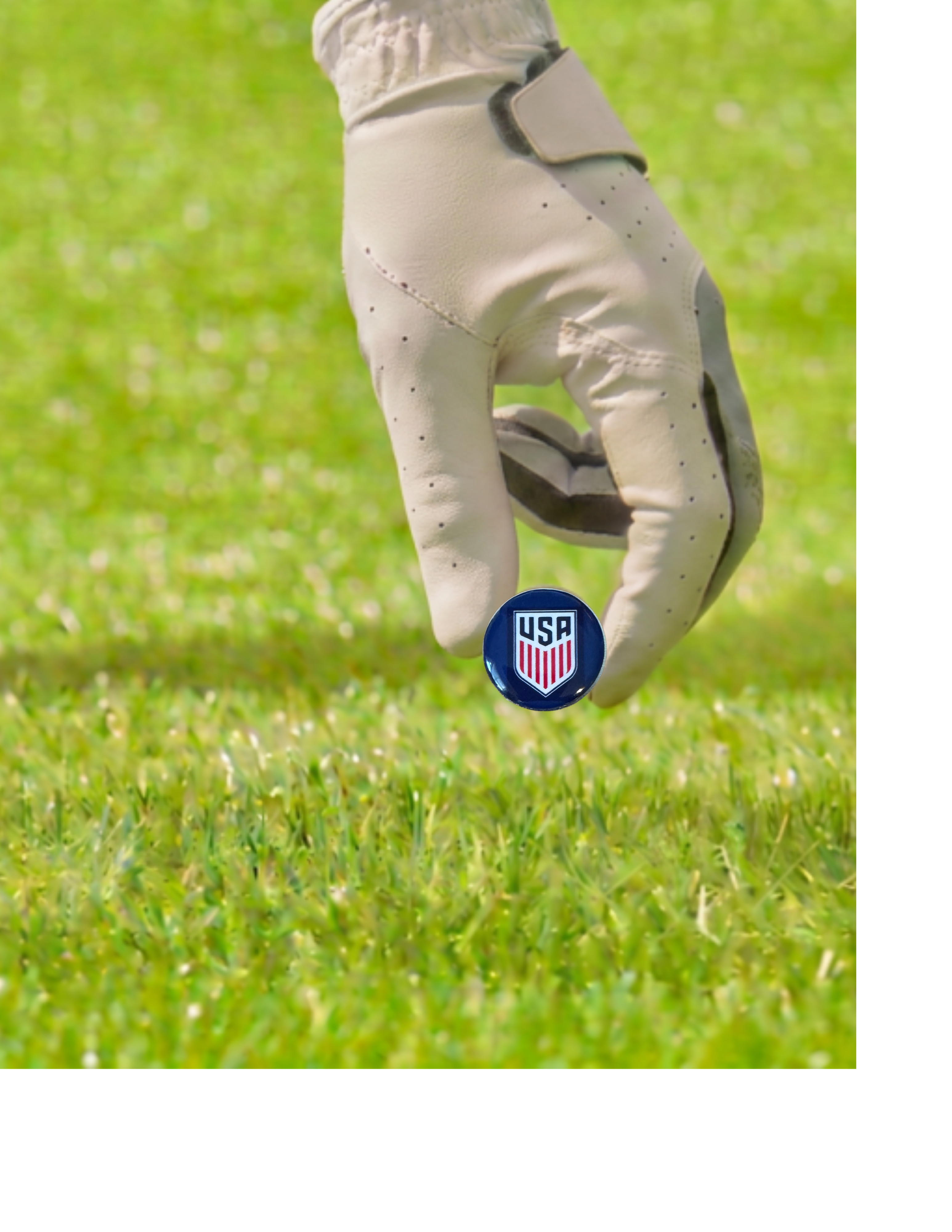 USA Soccer Team-Inspired Magnetic Golf Ball Marker | Handmade Golf Gift for Soccer Fans