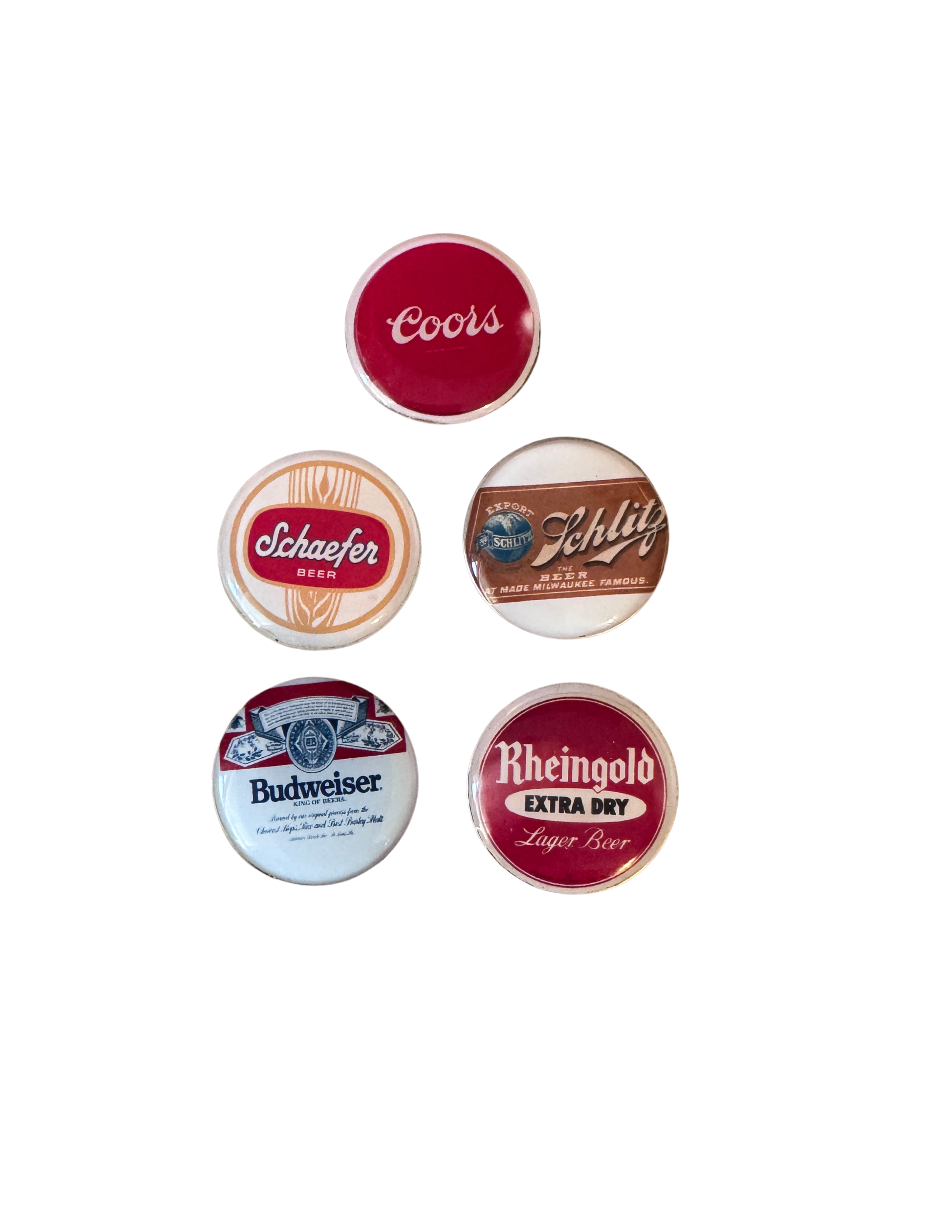 Retro Beer Label-Inspired Magnetic Golf Ball Markers – Handmade Golf Gift for Beer Lovers