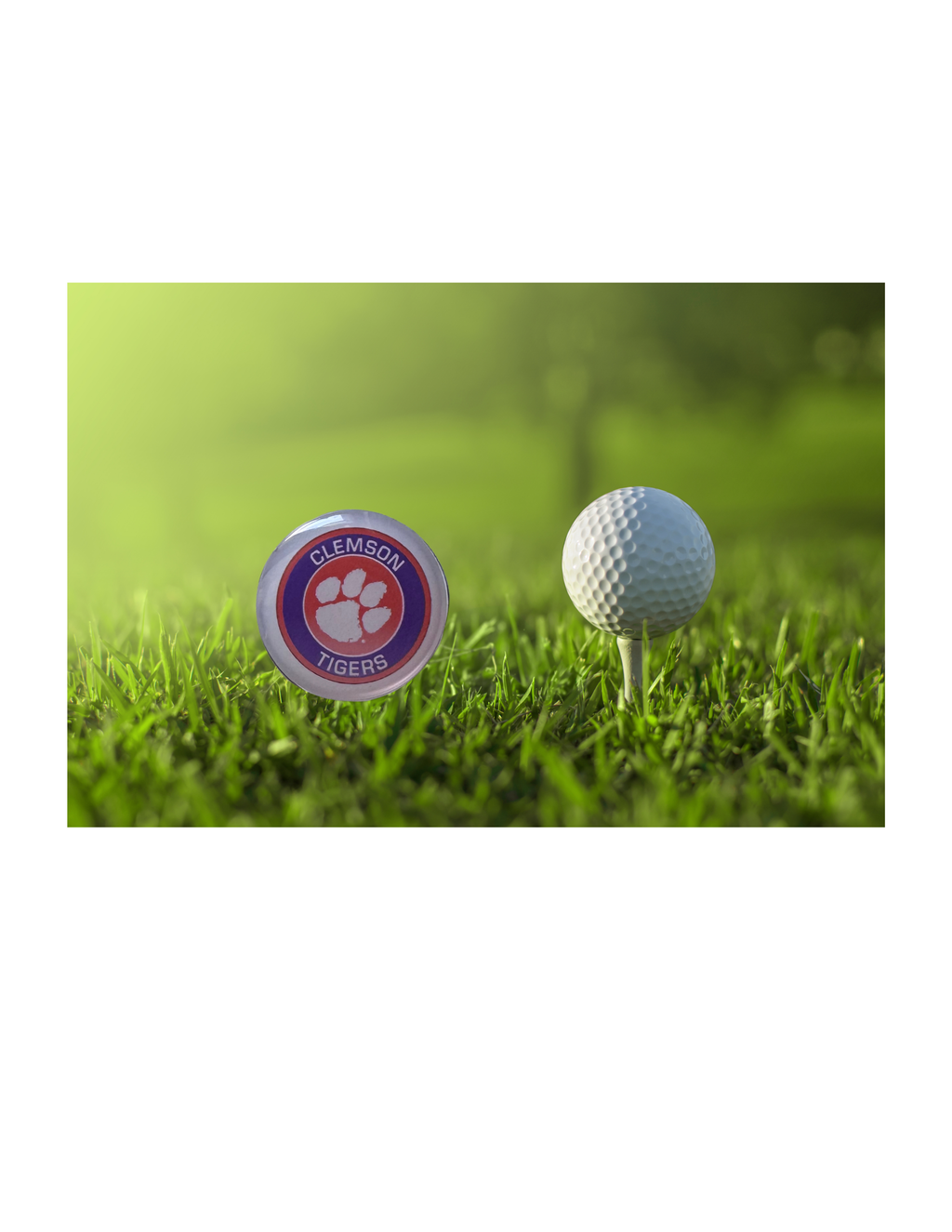 Clemson Tigers-Inspired Magnetic Golf Ball Marker | Handmade Golf Gift for Clemson Football Fans