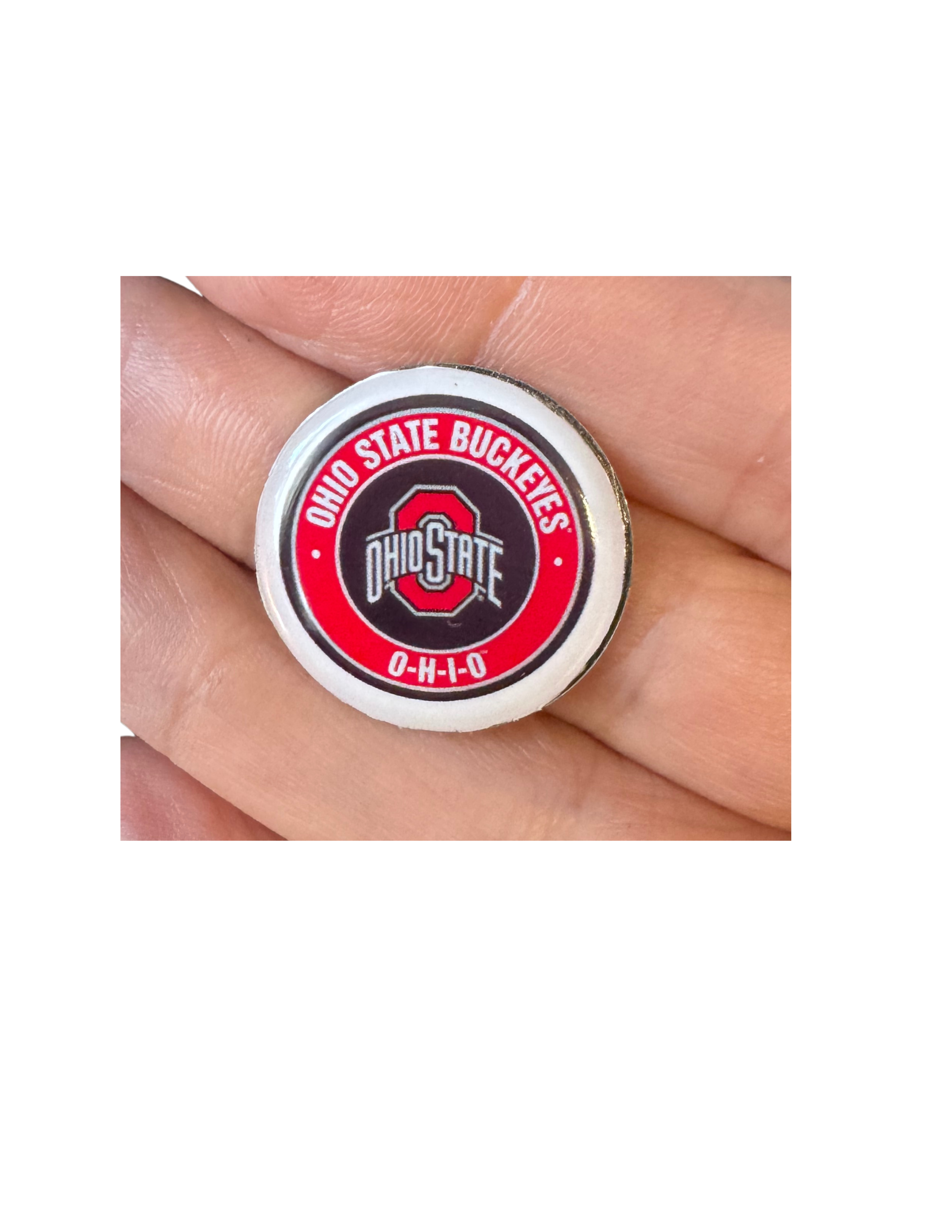 Ohio State Buckeyes Golf Ball Marker, Magnetic Accessory, Football Fan Golfer Gift