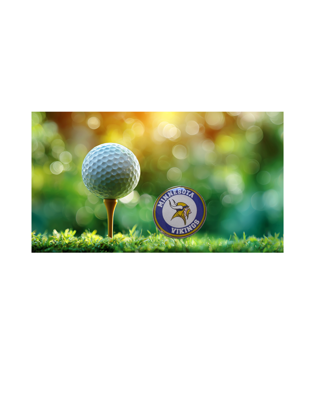Minnesota Vikings Golf Ball Marker Unique Football Fan Golf Gift