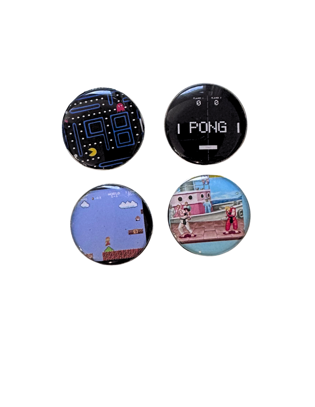 Retro Video Game Golf Ball Markers, Unique Gamer Golf Gift, Magnetic for Hat Clip