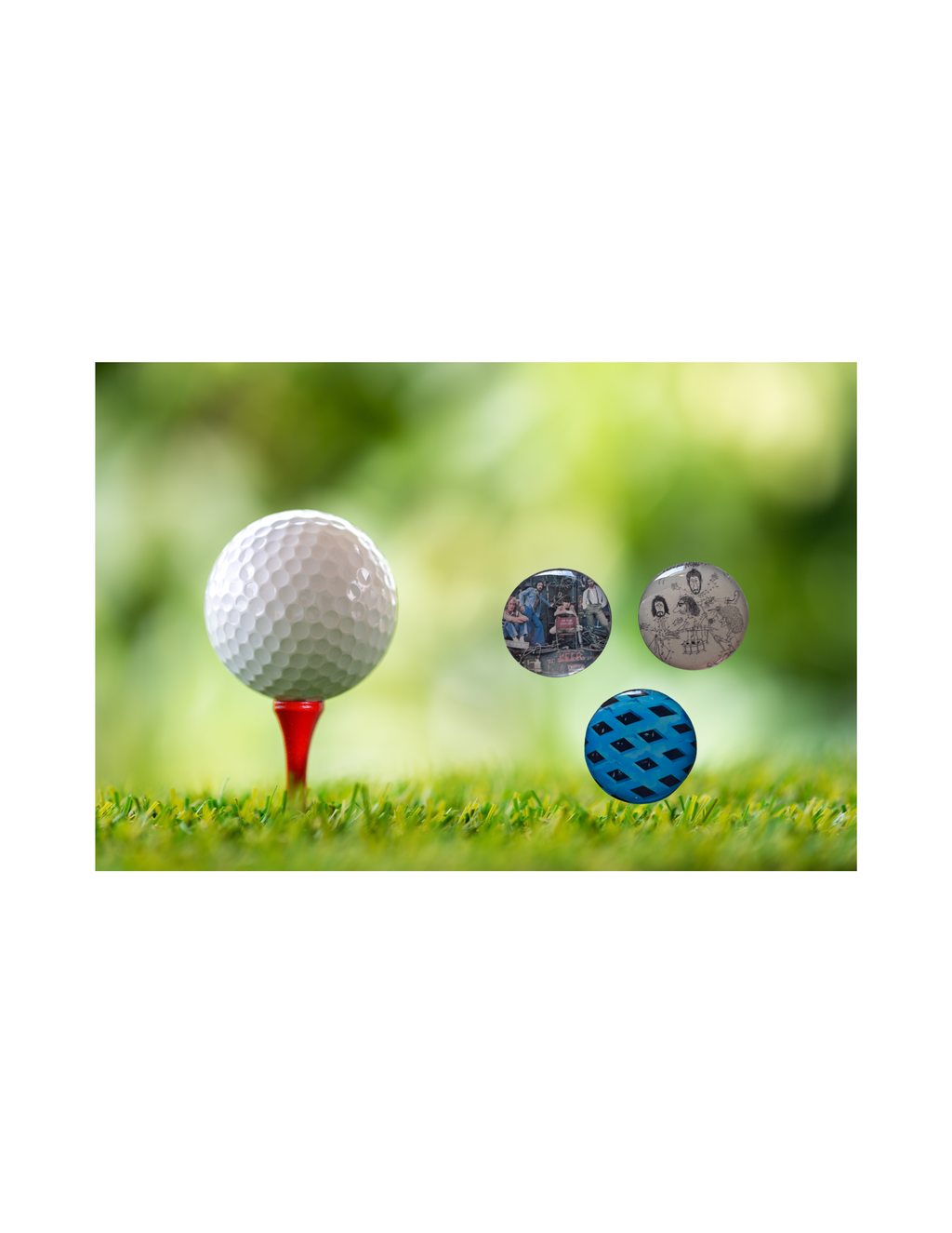 The Who Album Art Golf Ball Markers, Magnetic Hat Clip Accessory