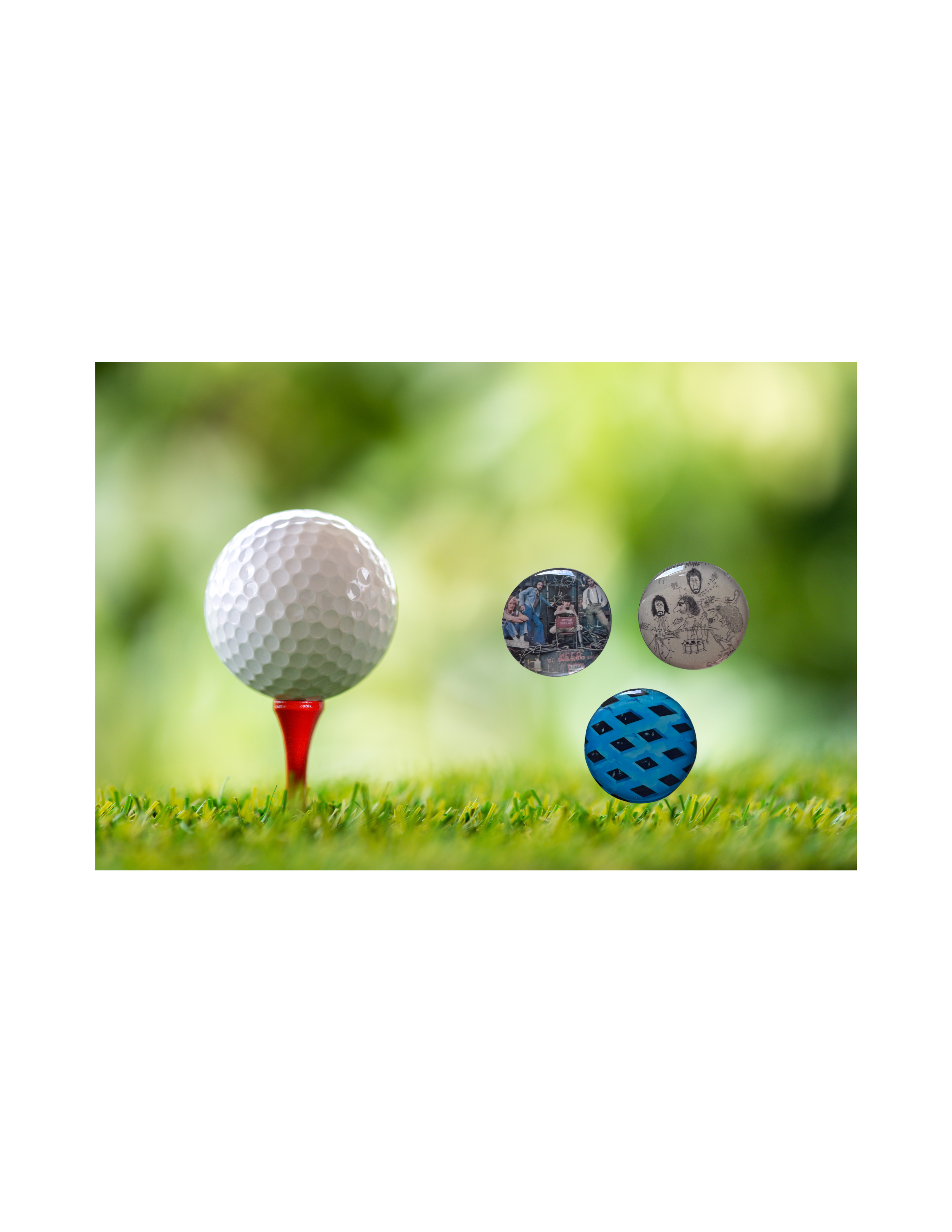 The Who Album Art Golf Ball Markers, Magnetic Hat Clip Accessory