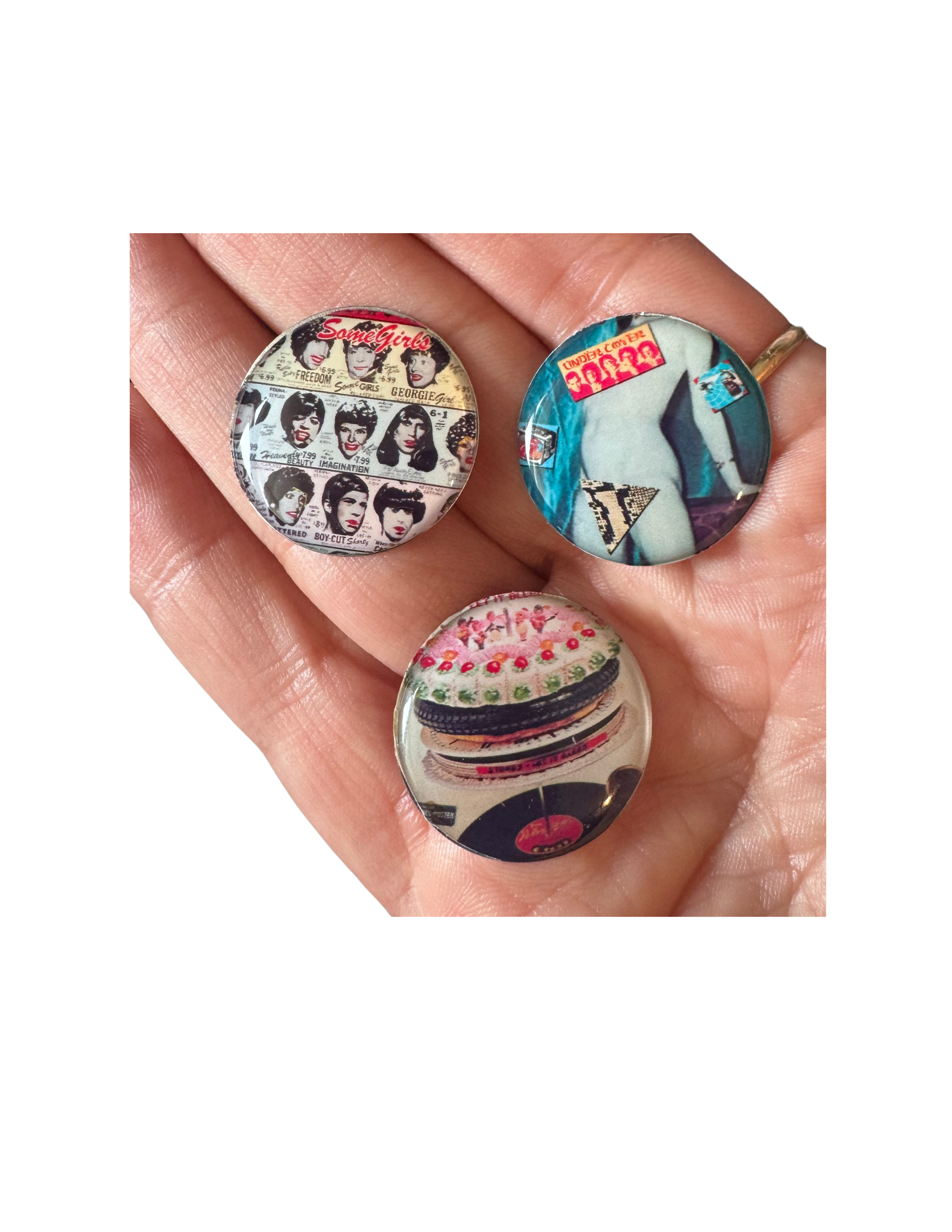 The Rolling Stones Album Art Golf Ball Markers, Magnetic Hat Clip Accessory