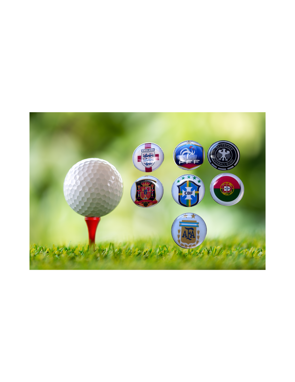 FIFA World Cup 2026 Golf Ball Markers, Magnetic Hat Clip Accessory