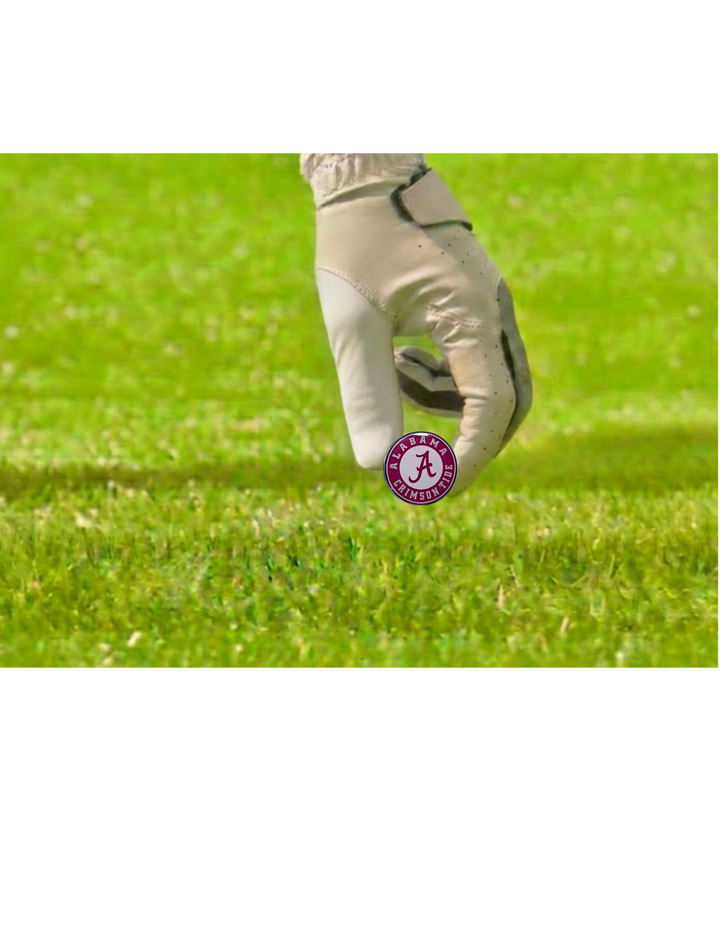 Alabama Crimson Tide Golf Ball Marker, Magnetic Accessory, Football Fan Golfer Gift