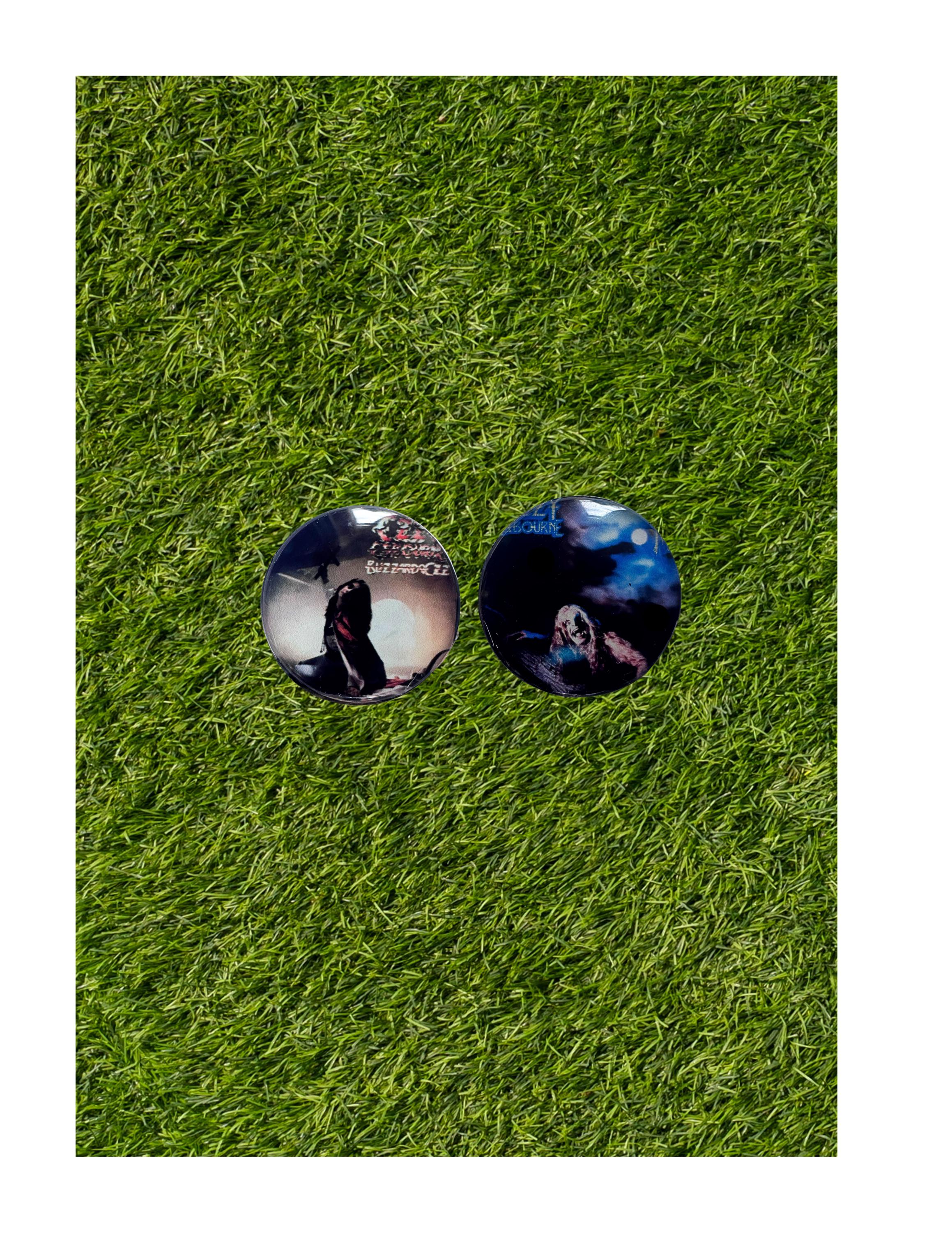 Ozzy Osbourne Golf Ball Marker Magnetic Golf Accessory Unique Music Fan and Golfer Gift
