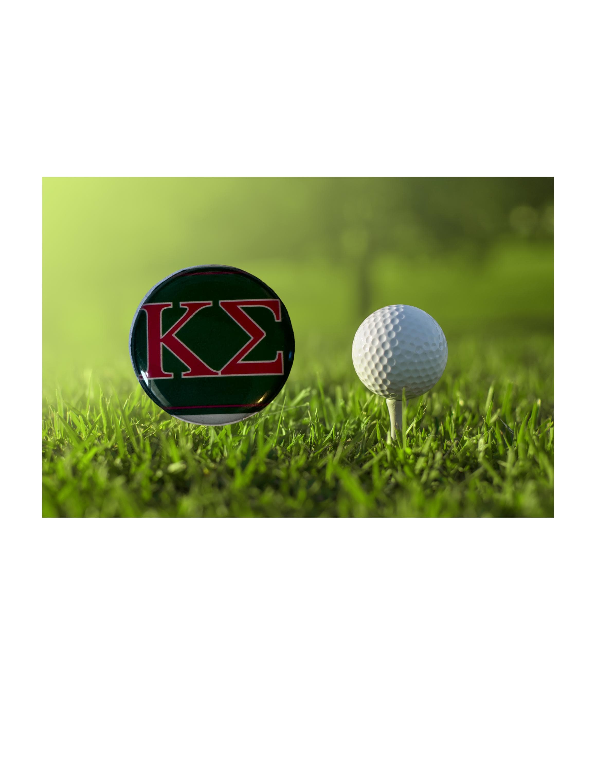 Kappa Sigma Golf Ball Marker Magnetic Golf Accessory Unique Fraternity Gift