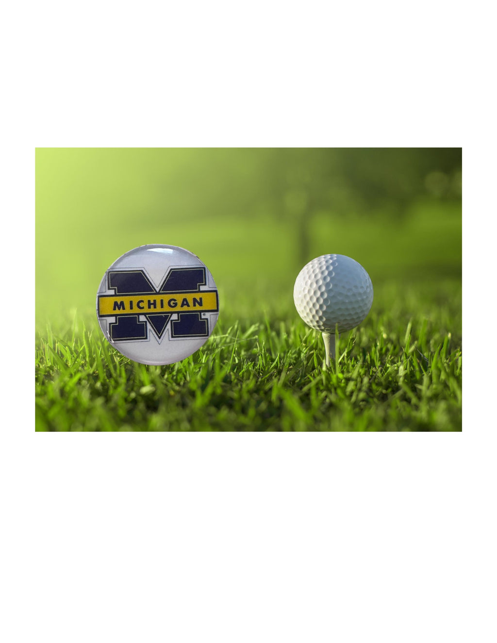 Michigan State Wolverines Golf Ball Marker, Magnetic Accessory, Football Fan Golfer Gift