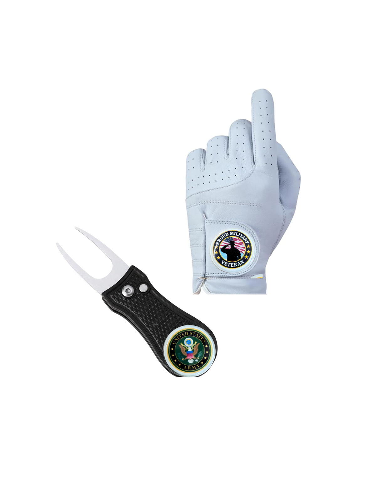 Military-Inspired Magnetic Golf Ball Marker – Golf Gift for Service Members & Veterans